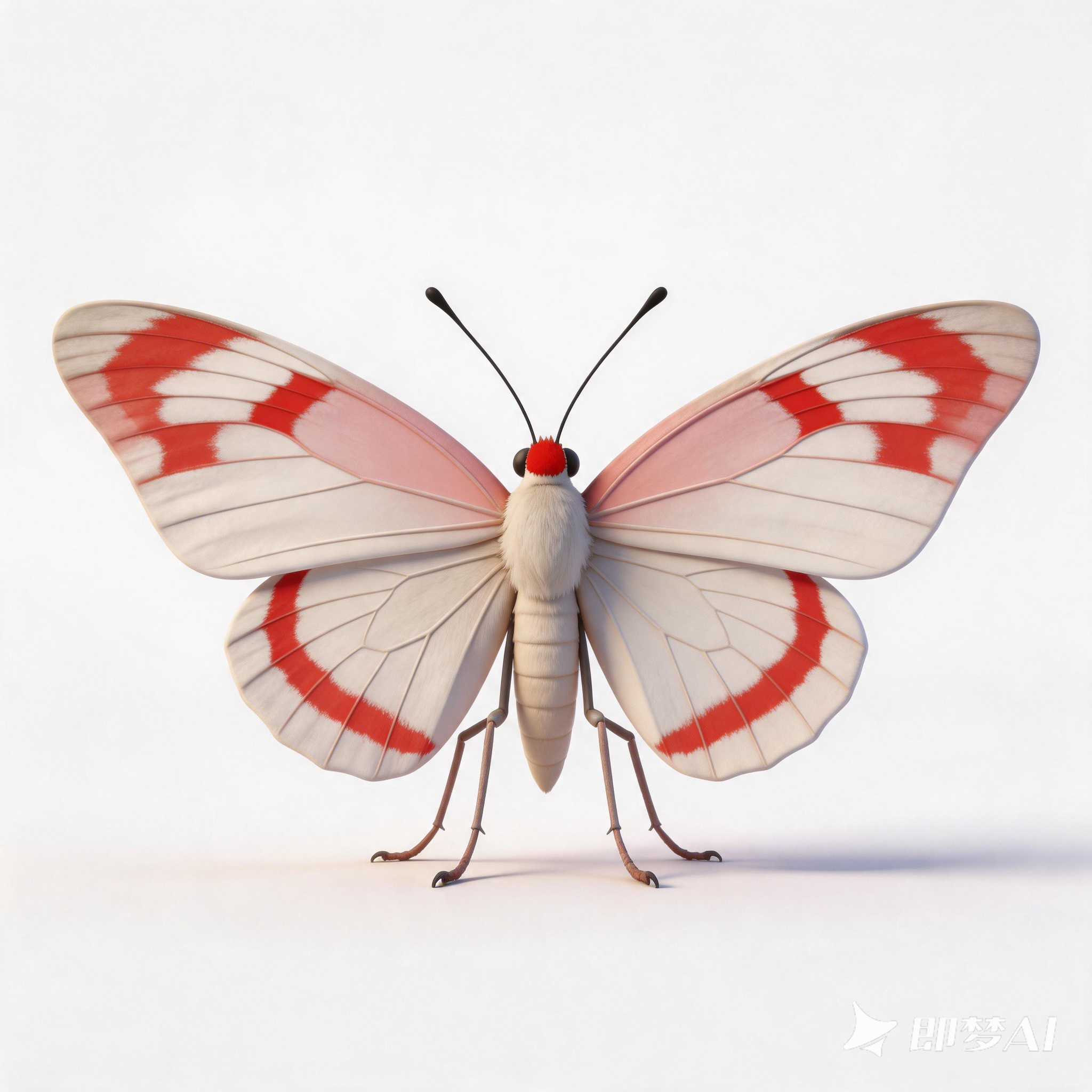 Crane Top Pink Butterfly，