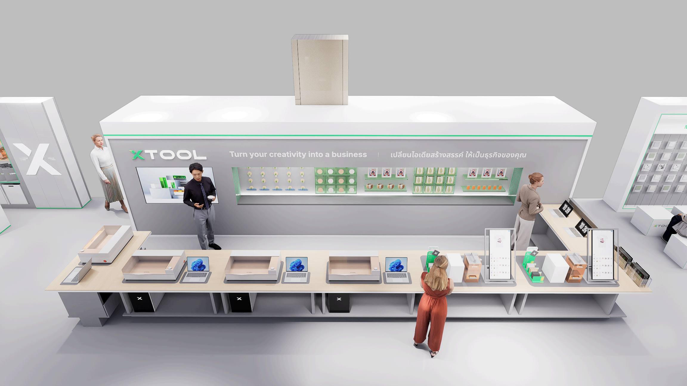 space design ，Brand design，Commercial space design，Flash Space，E-commerce vision，Product rendering，3D rendering，VI design，