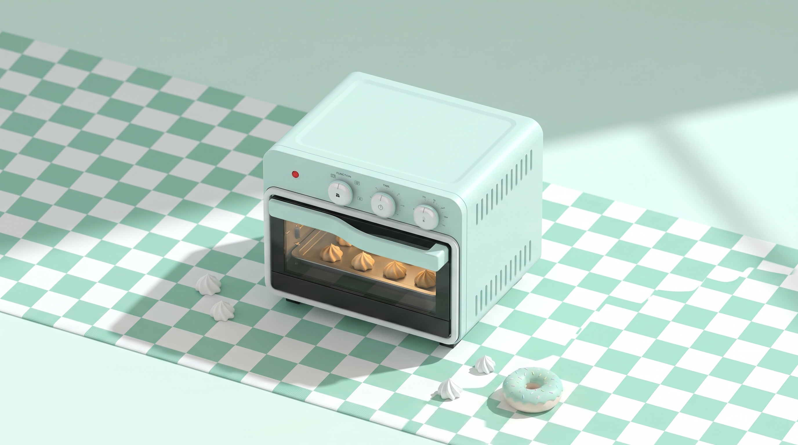 Air oven，Mini oven，small home appliances，Appearance design，product design，get design，