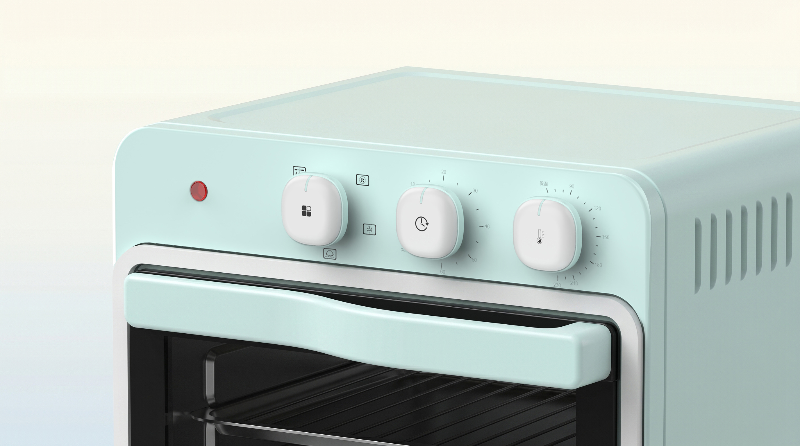 Air oven，Mini oven，small home appliances，Appearance design，product design，get design，