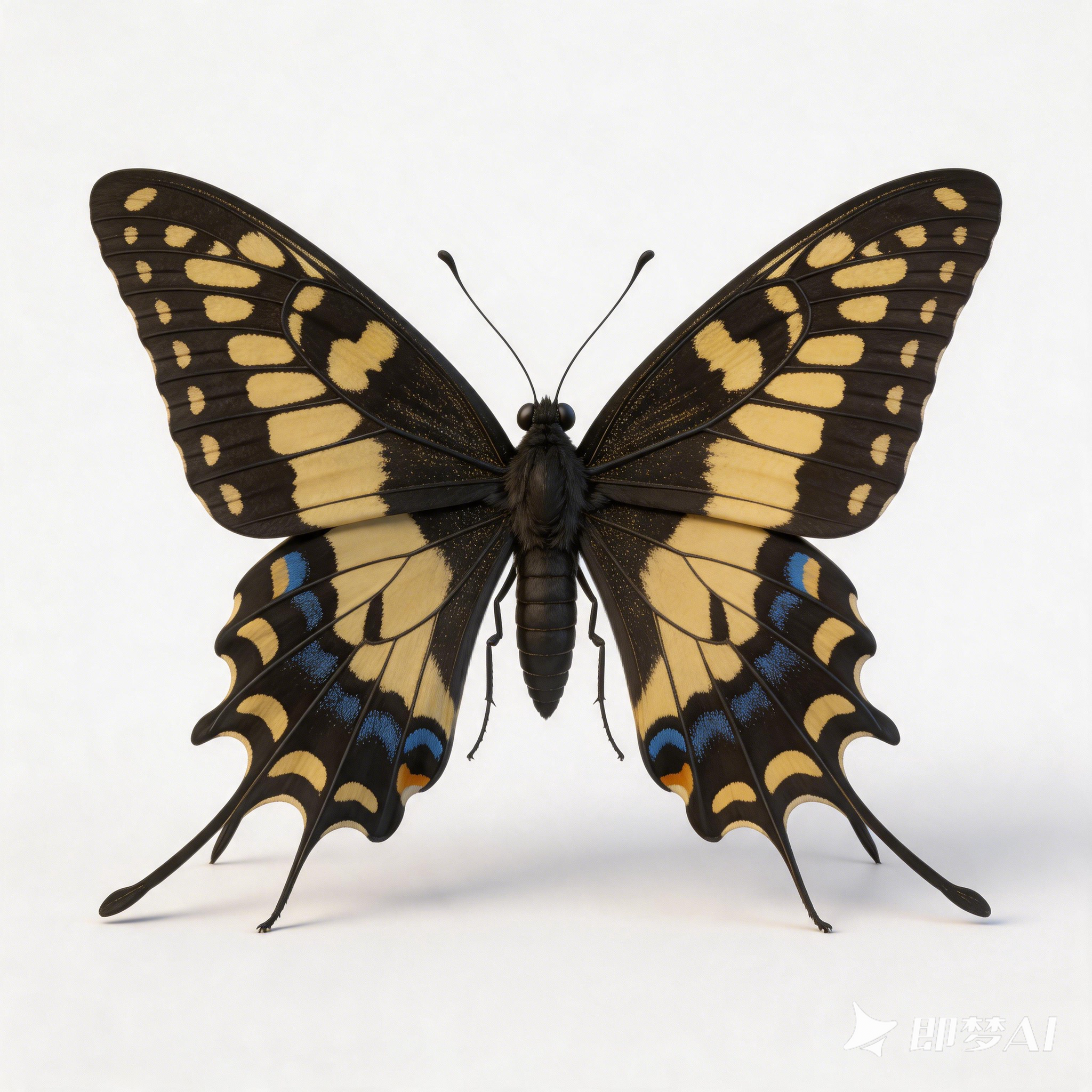 Many-tailed swallowtail，