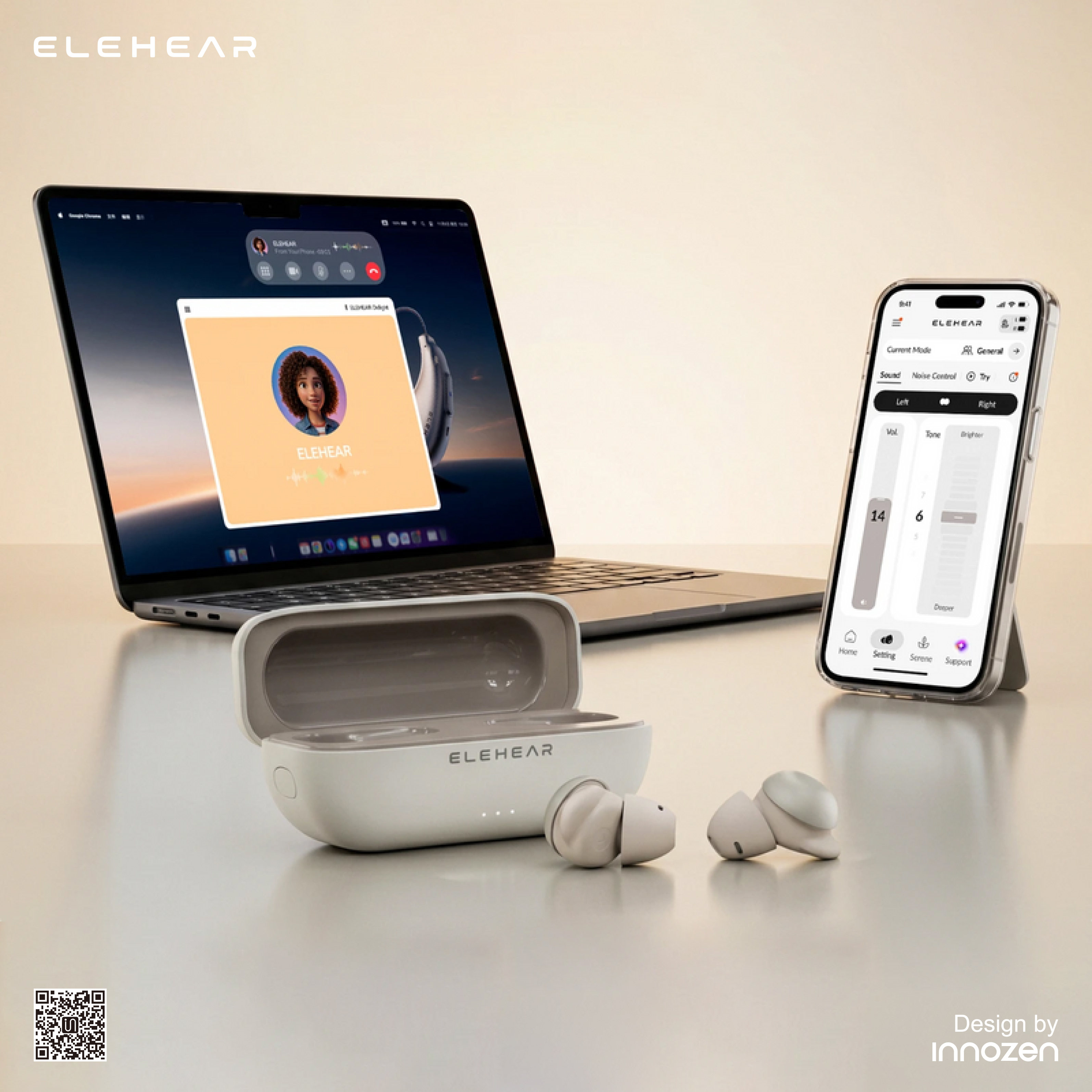 Italian design，industrial design，ELEHEAR，In-ear design，Hearing aid headphones，product design，Good thing sharing，