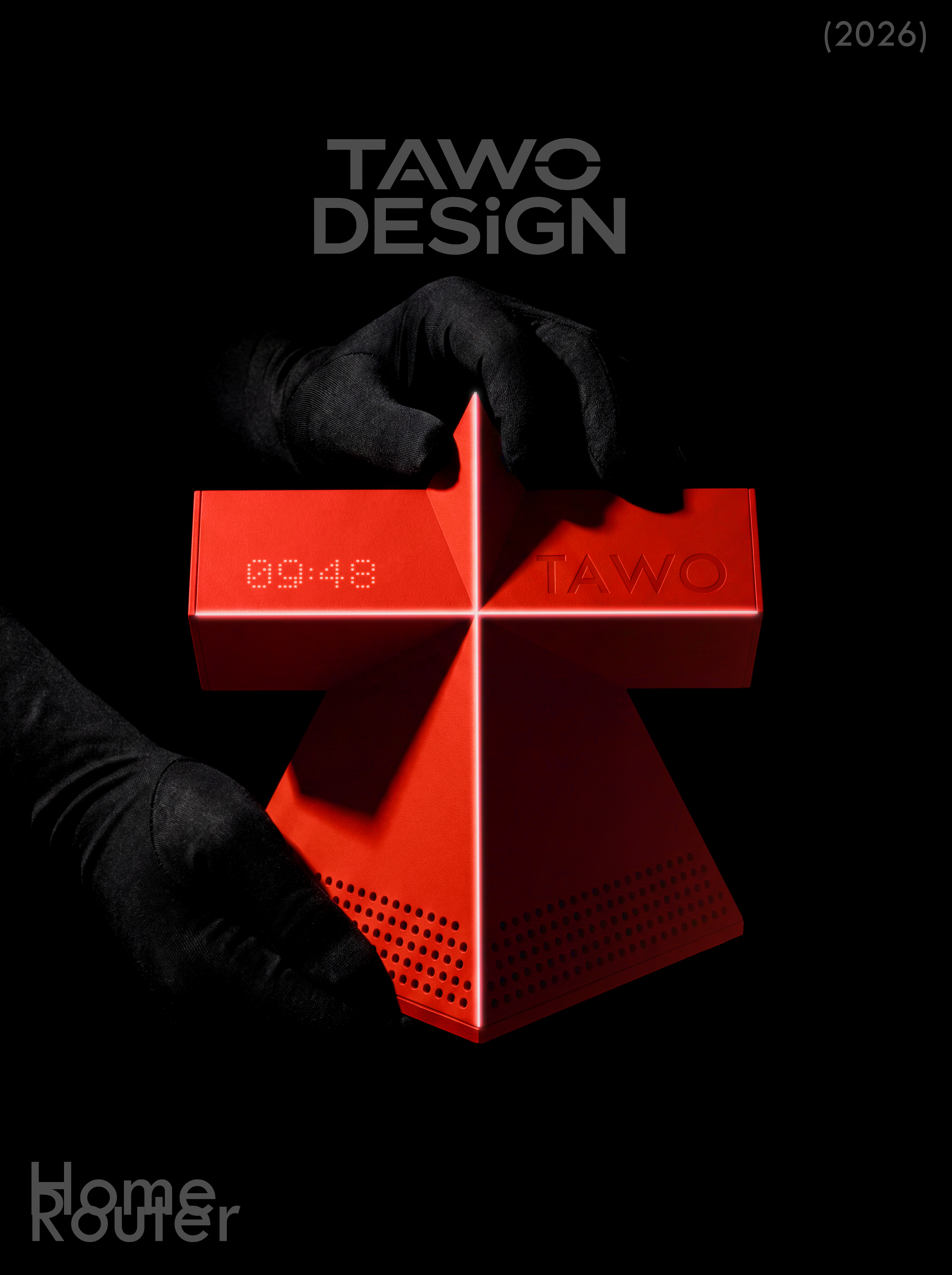 Router，industrial design，Digital Clock，Digital Good，Tabletop decoration，product design，Pioneer，geometry，