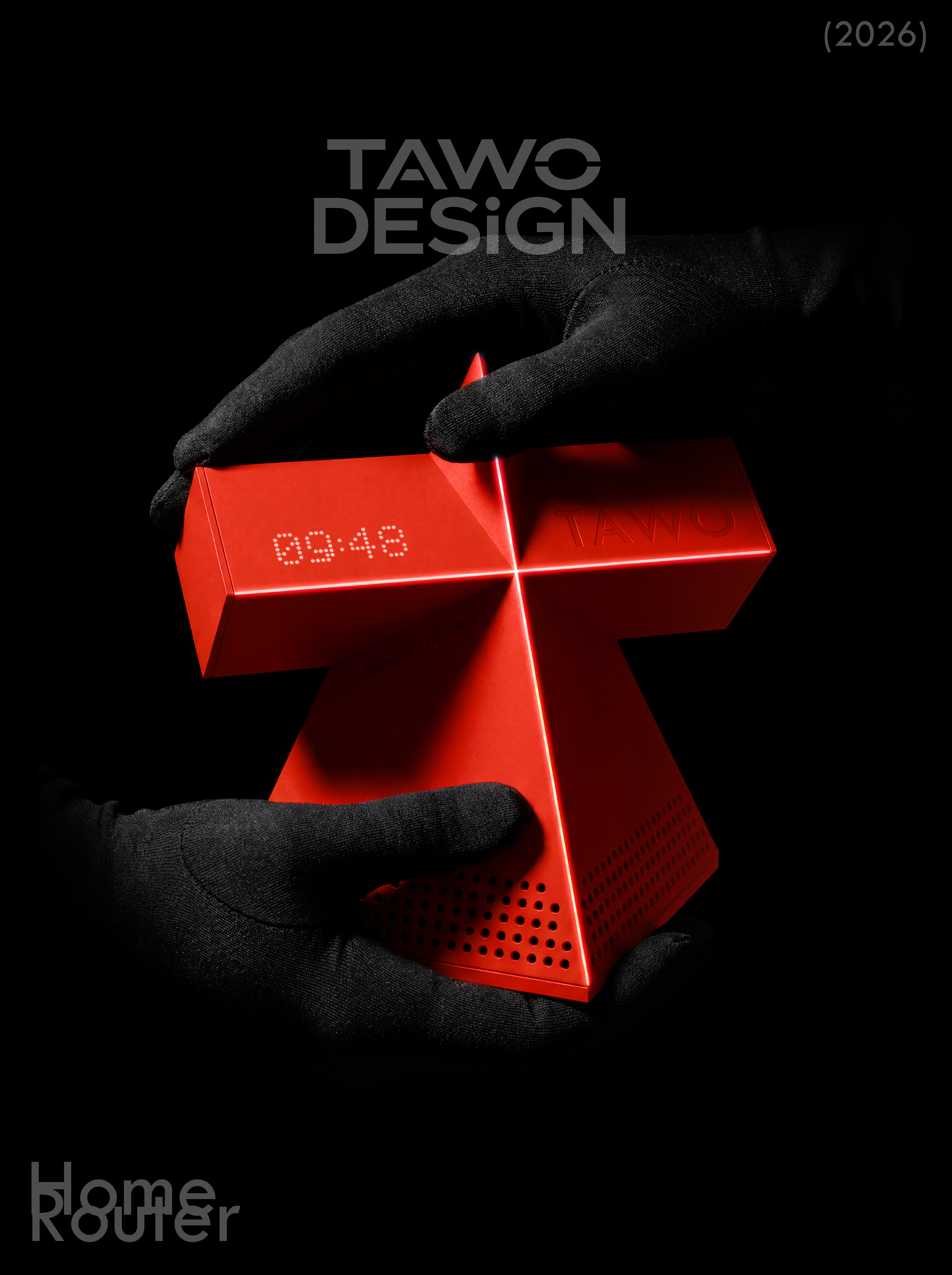Router，industrial design，Digital Clock，Digital Good，Tabletop decoration，product design，Pioneer，geometry，