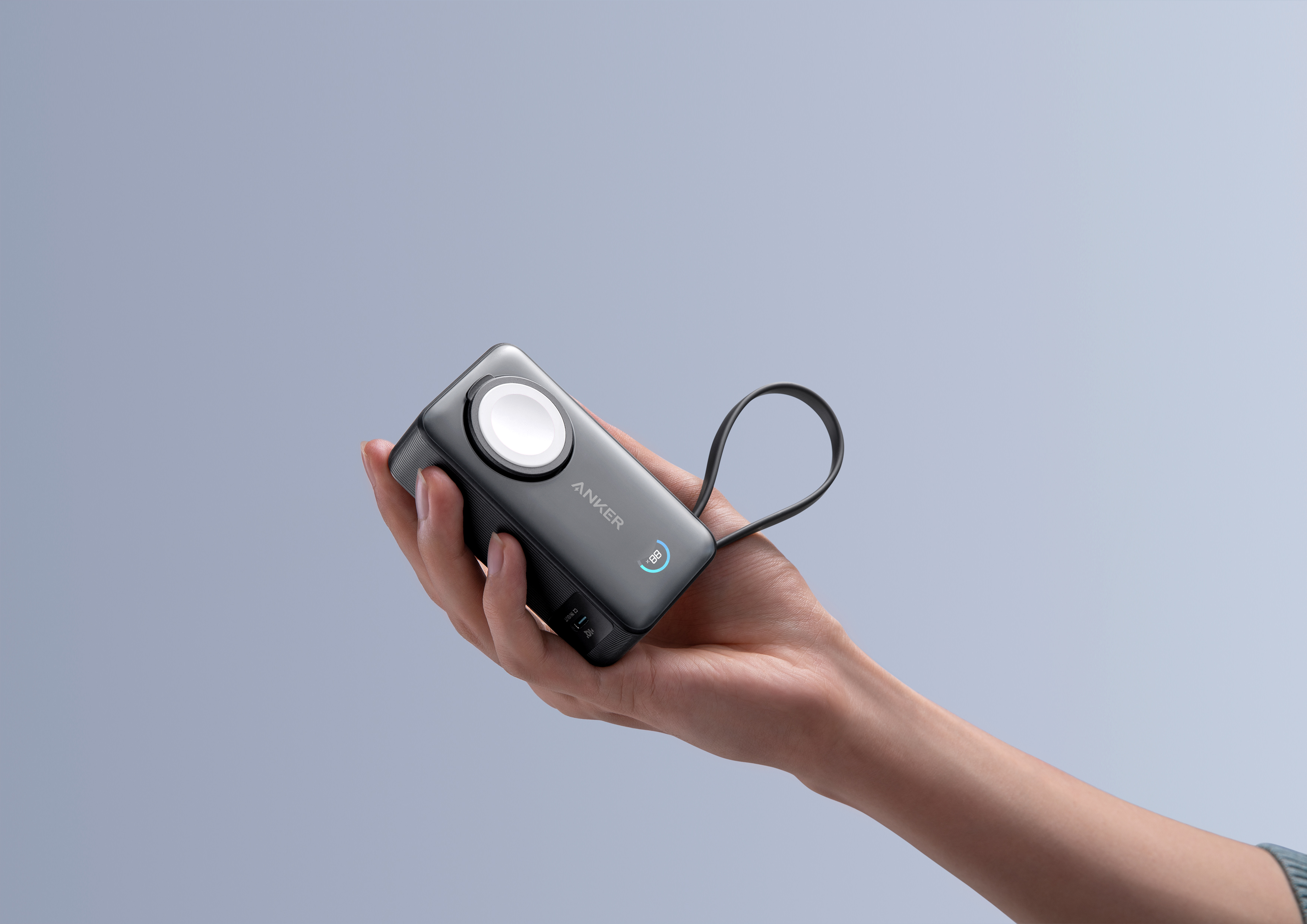 Power bank design，Anke innovation，industrial design，Watch wireless charging，3C digital，Popular products，Academy of Fine Art Team，