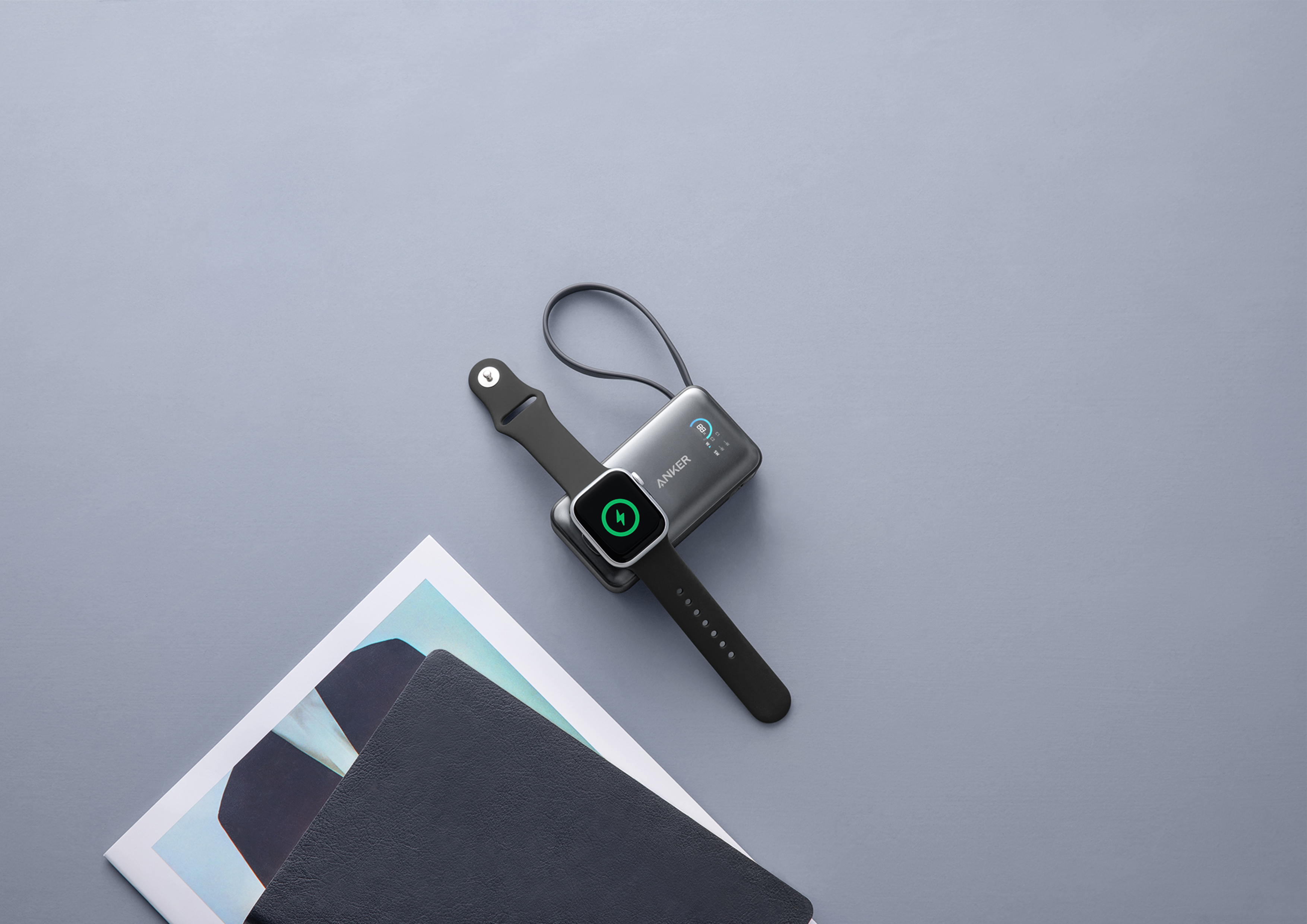 Power bank design，Anke innovation，industrial design，Watch wireless charging，3C digital，Popular products，Academy of Fine Art Team，