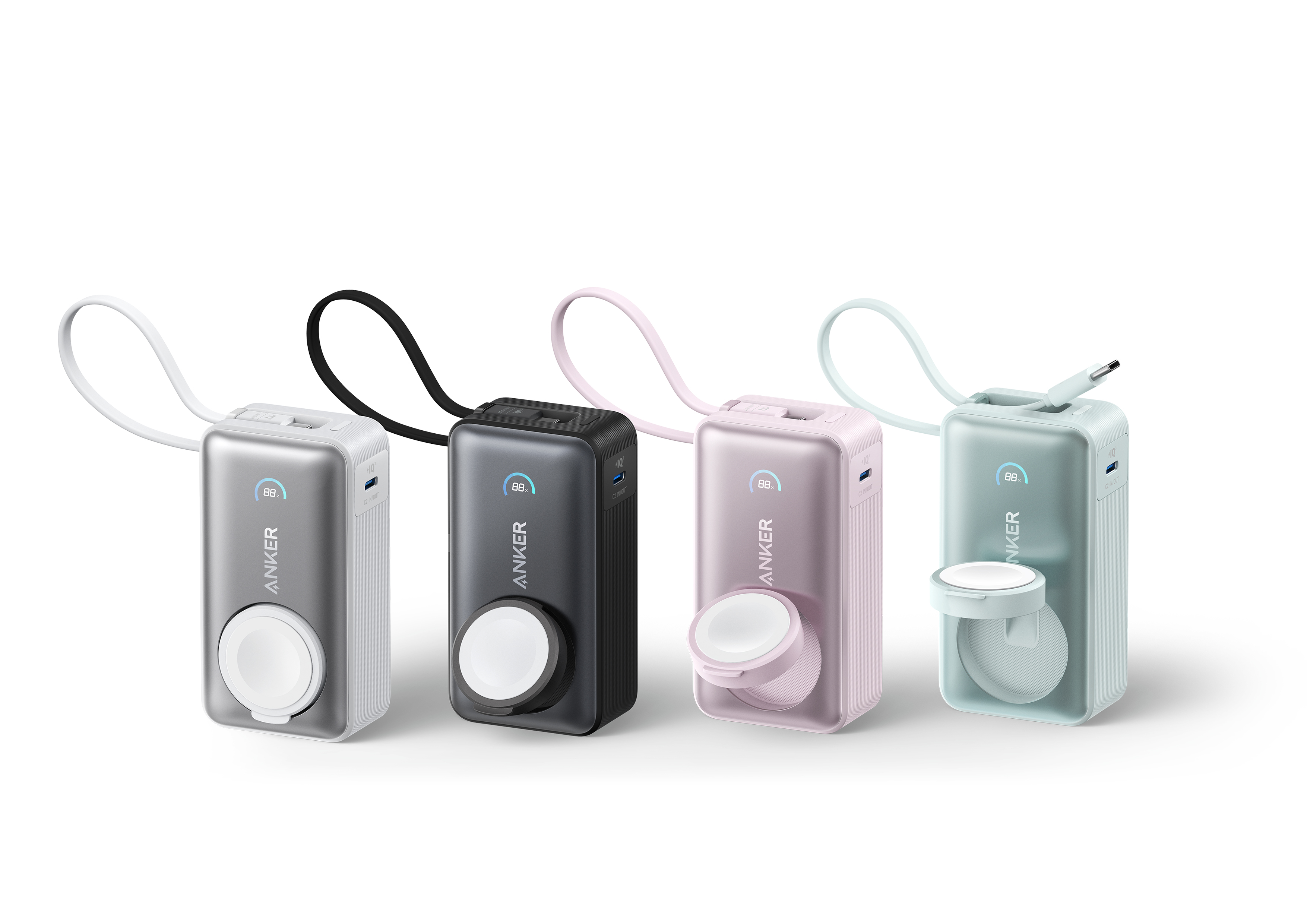 Power bank design，Anke innovation，industrial design，Watch wireless charging，3C digital，Popular products，Academy of Fine Art Team，
