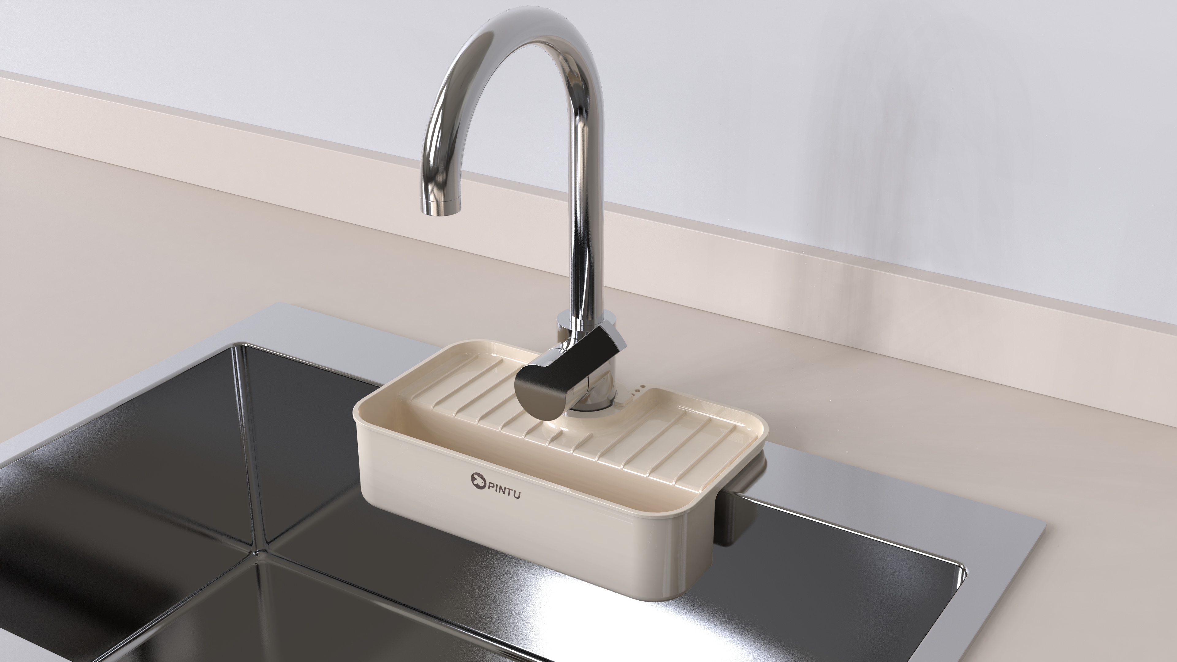 Chopping board rack，Drain basket，Water baffle，
