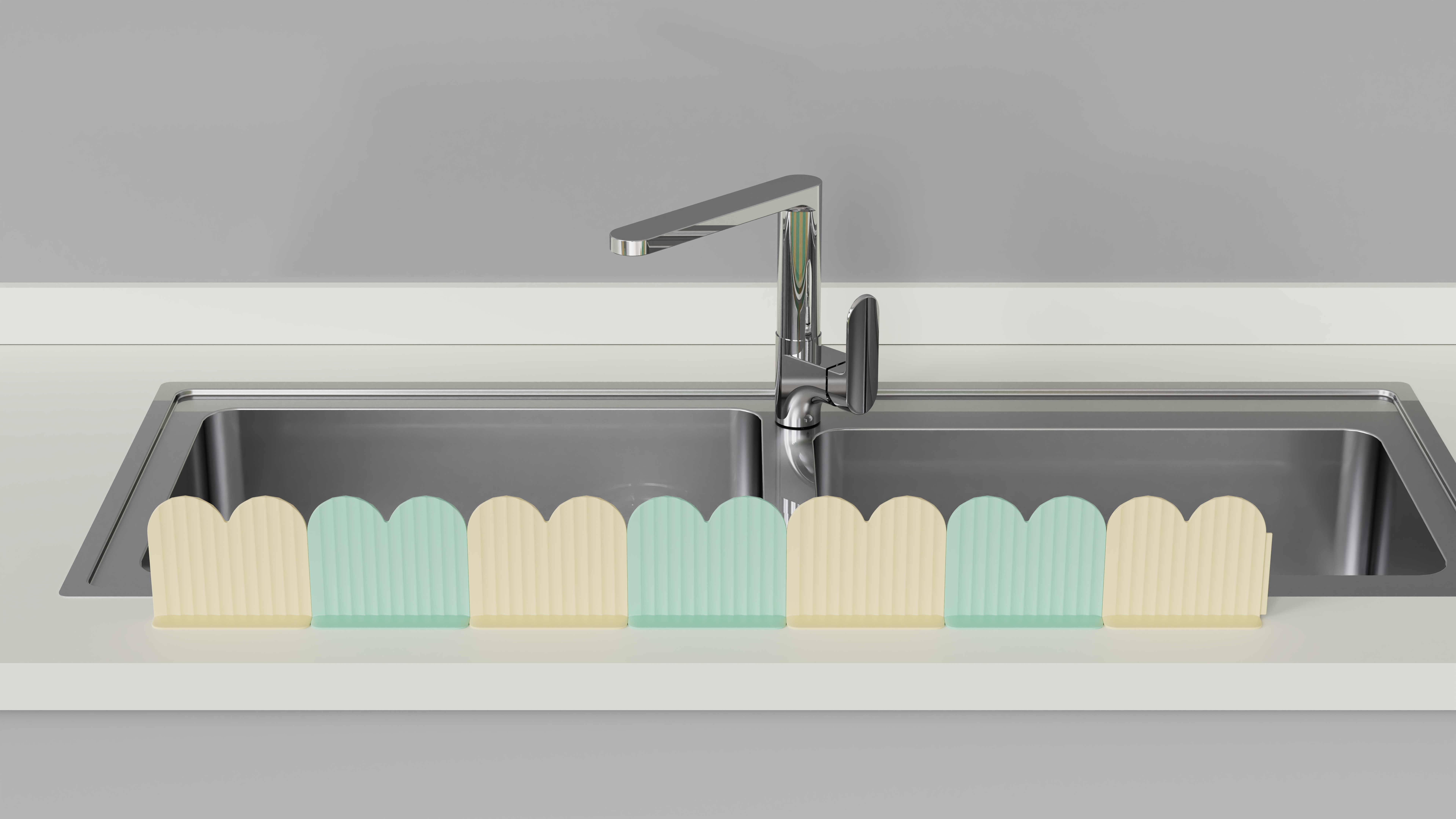Chopping board rack，Drain basket，Water baffle，