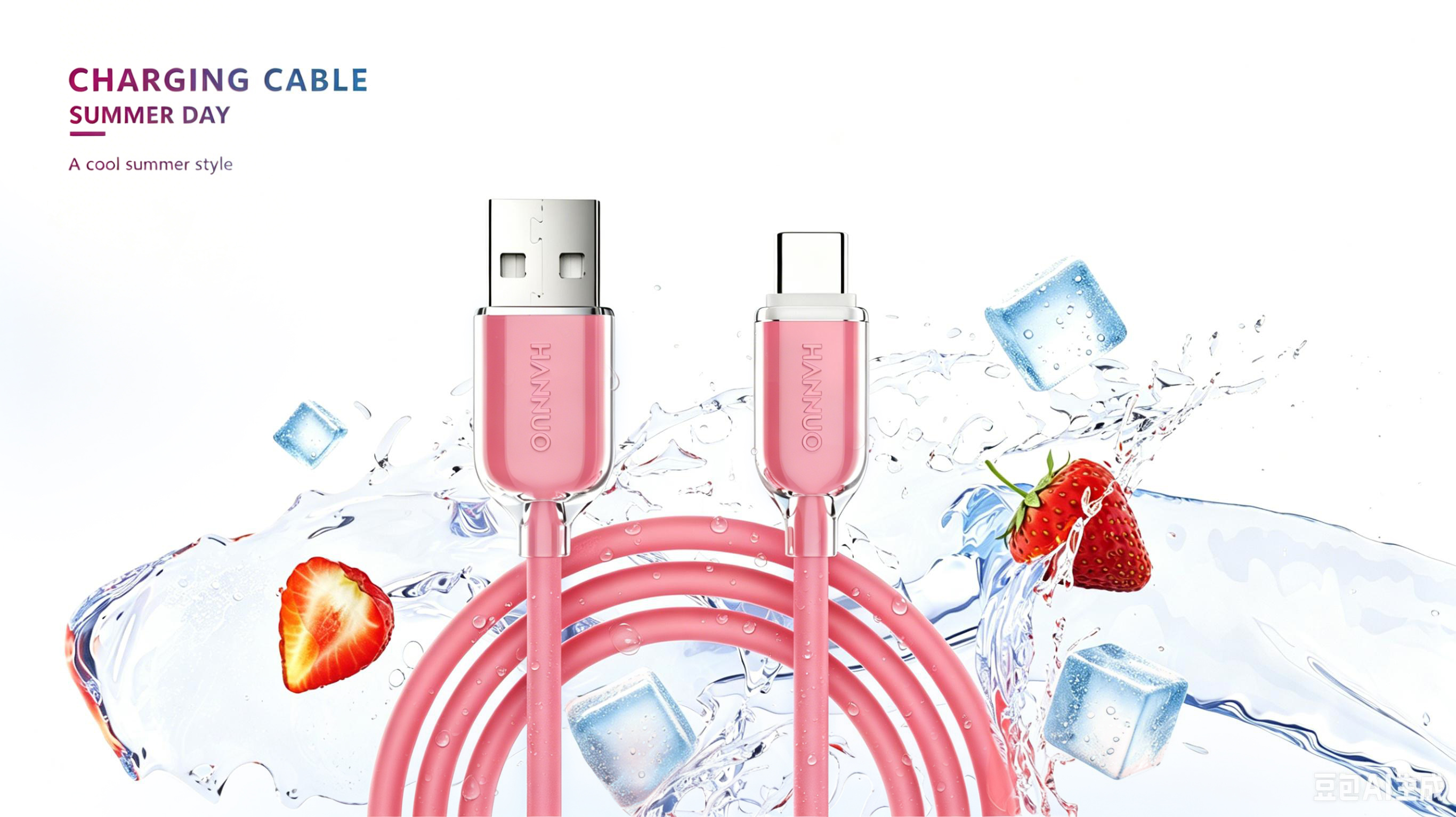 Charging head，3c，ice block，Transparent shell，data line，