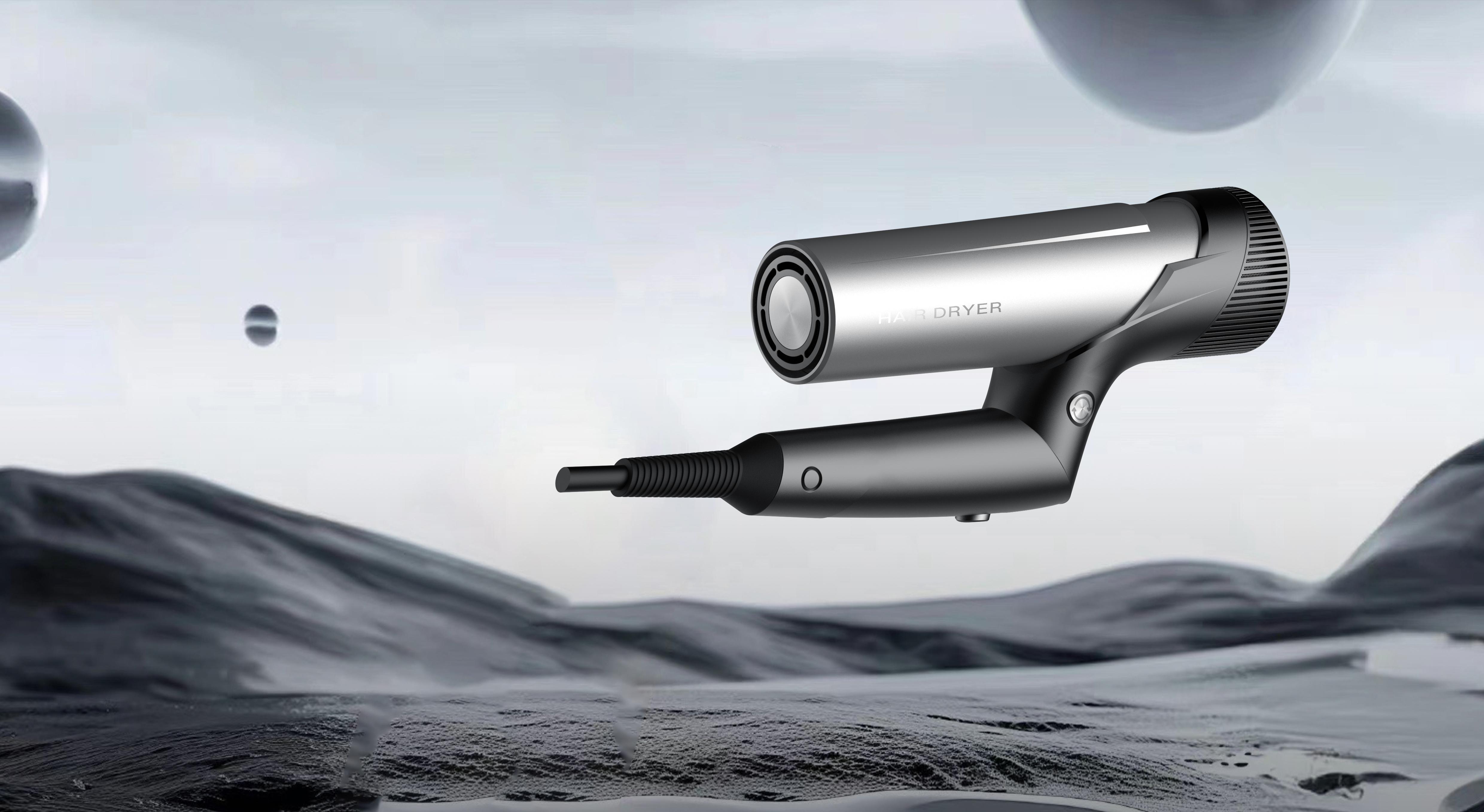 hair drier，Smart appliances，Creative design，Folding portable，Home，major，Mecha wind，Sense of science and technology，
