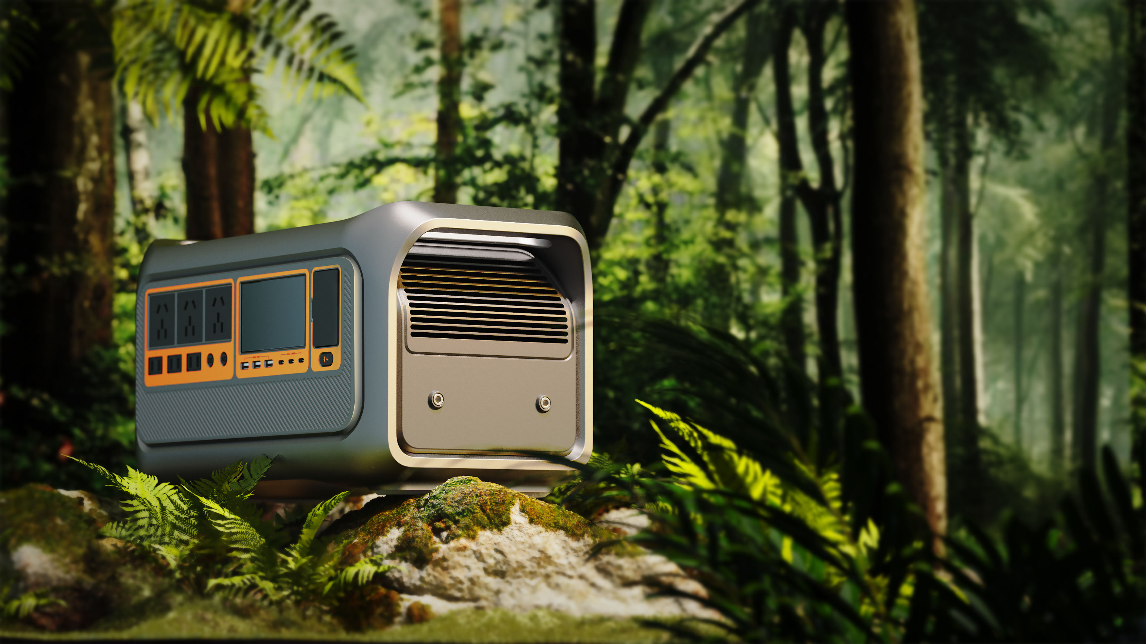 industrial design，Energy storage，outdoors，Aesthetic feeling，