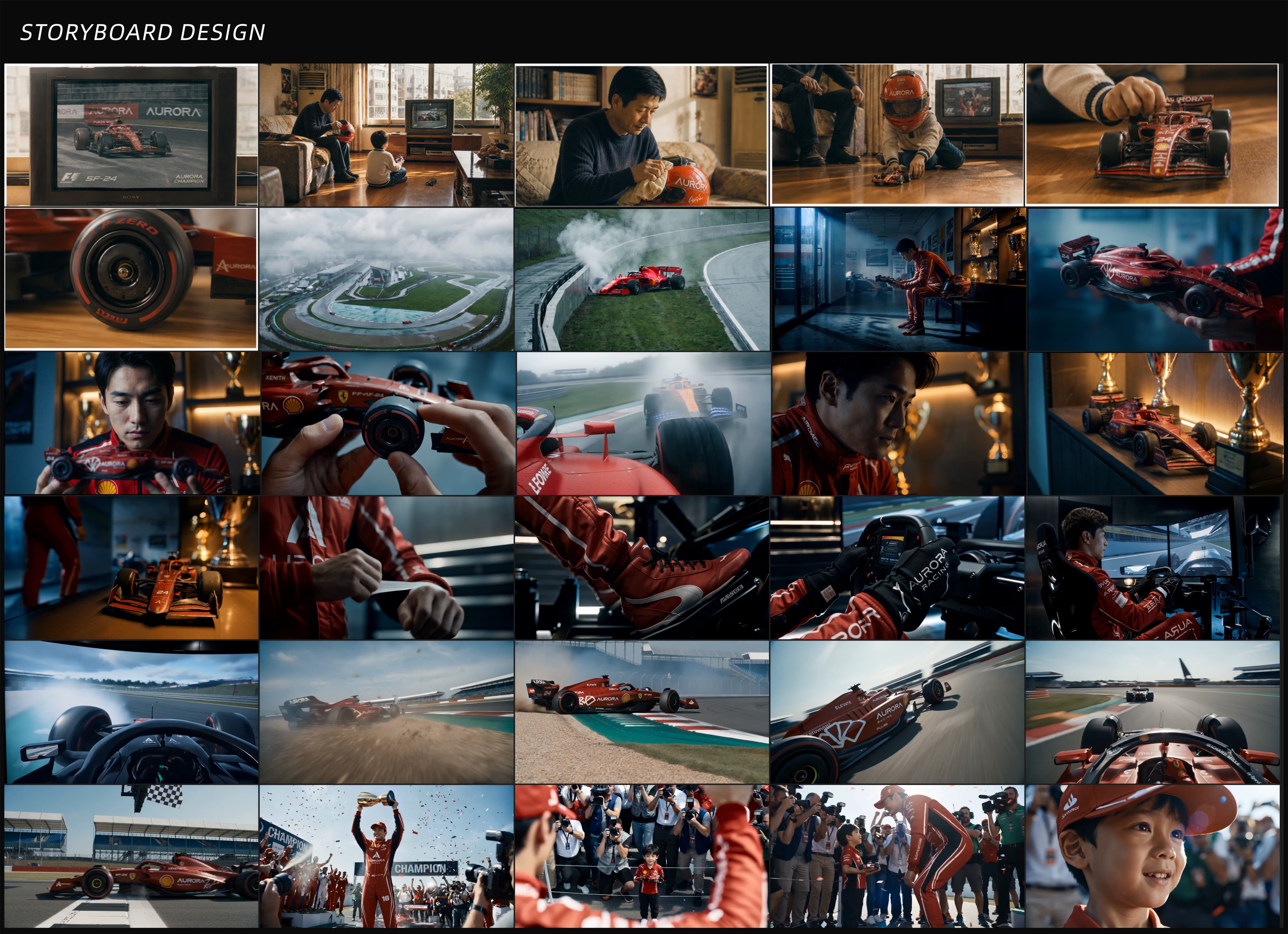 racing，AIGC，AI short film，match，Morning vision，