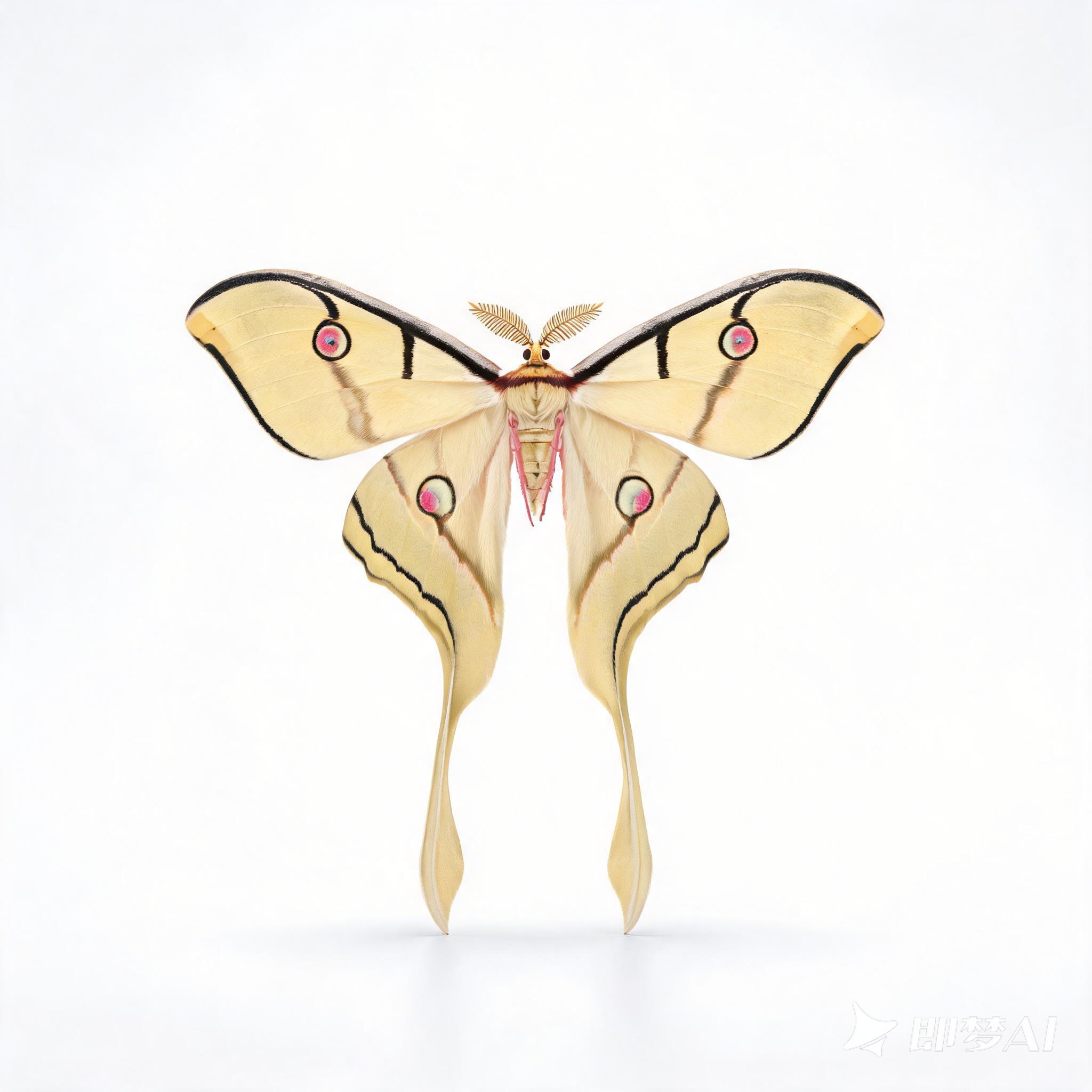 Ji’s long-tailed green moth，
