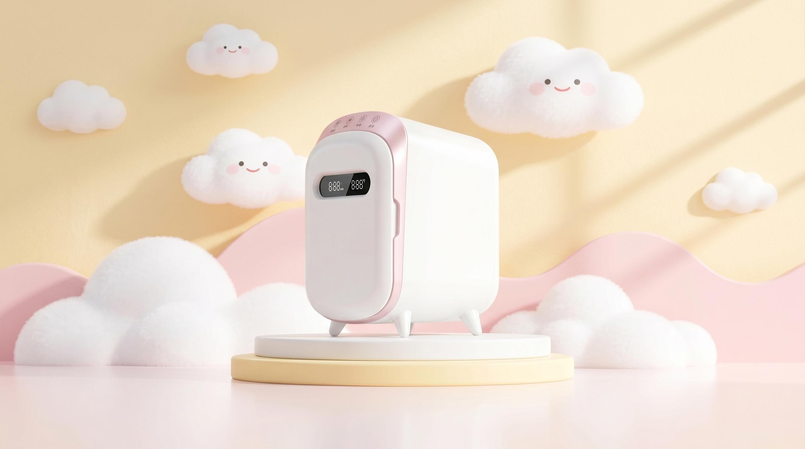 Baby and mother disinfection cabinet，bottle sterilizer ，Baby good things，Small household appliance design，product design，Appearance design，get design，