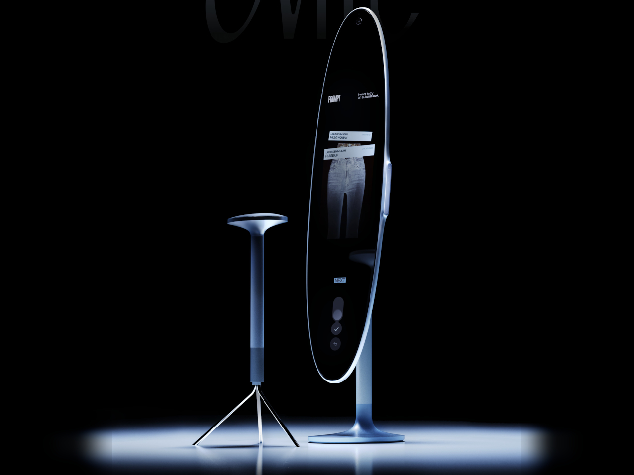 OVME，Smart fitting mirror，Digital，electronic product，