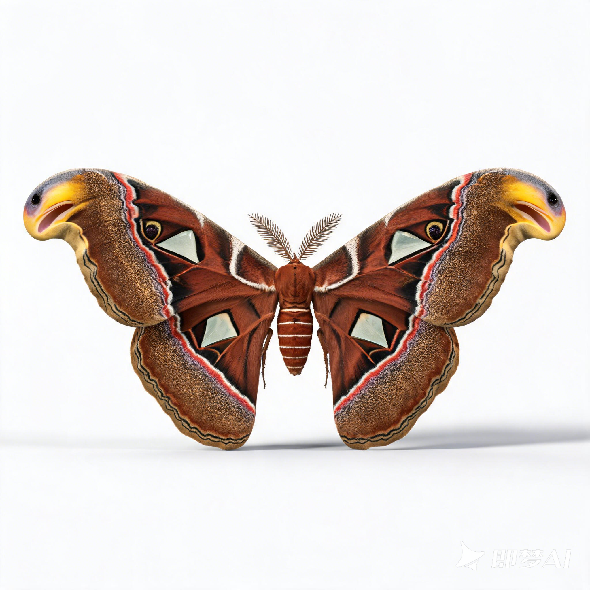 Large Chinese Oak Silk Moth，