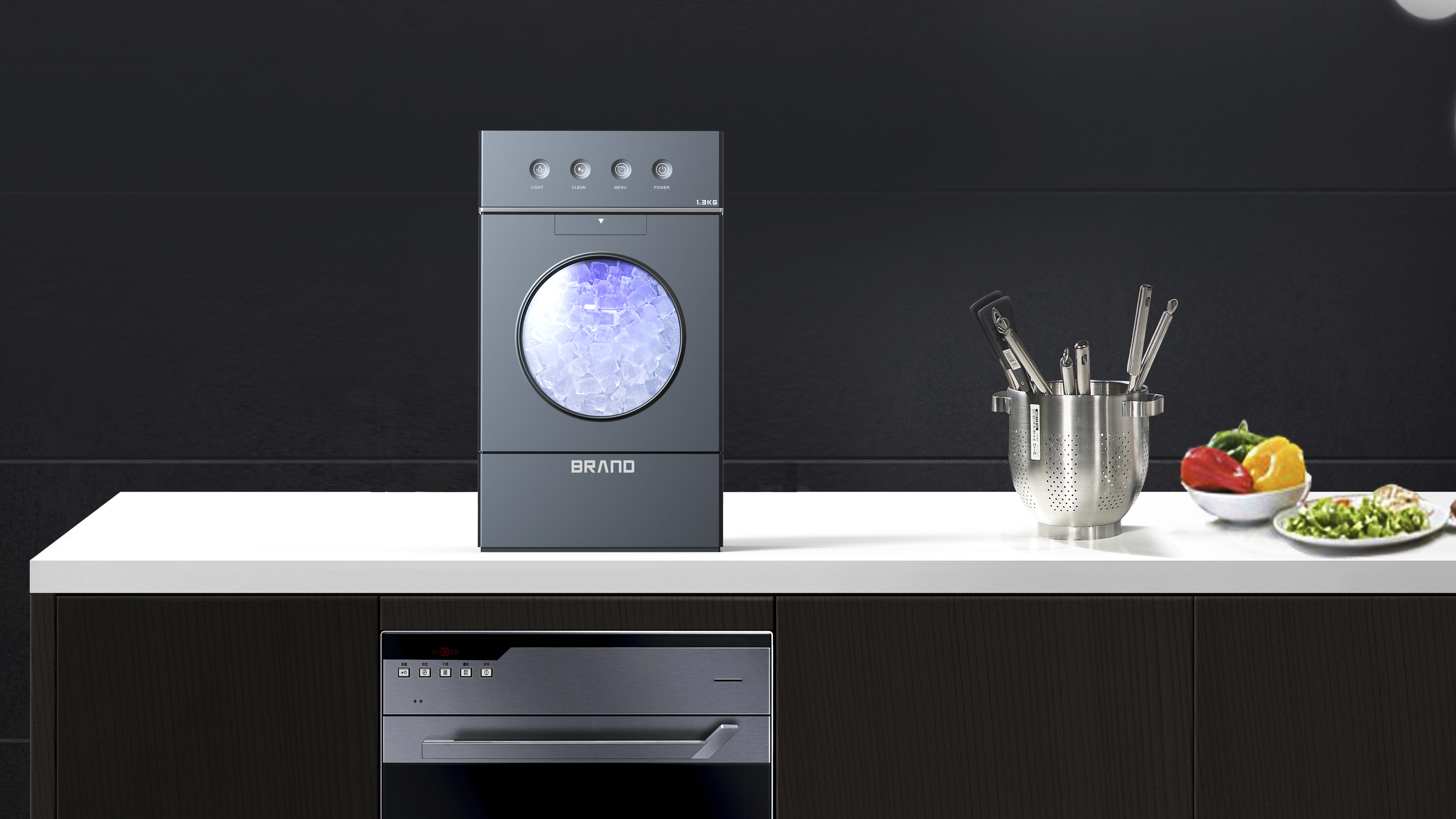 household electrical appliances，Ice maker，household，Small ice machine，convenient，