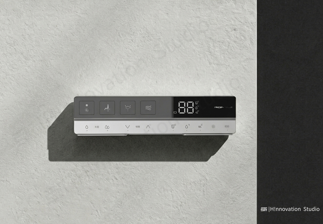 Intelligent toilet，Control end，Remote control design，case，bathroom，Intelligent control，Aging design，