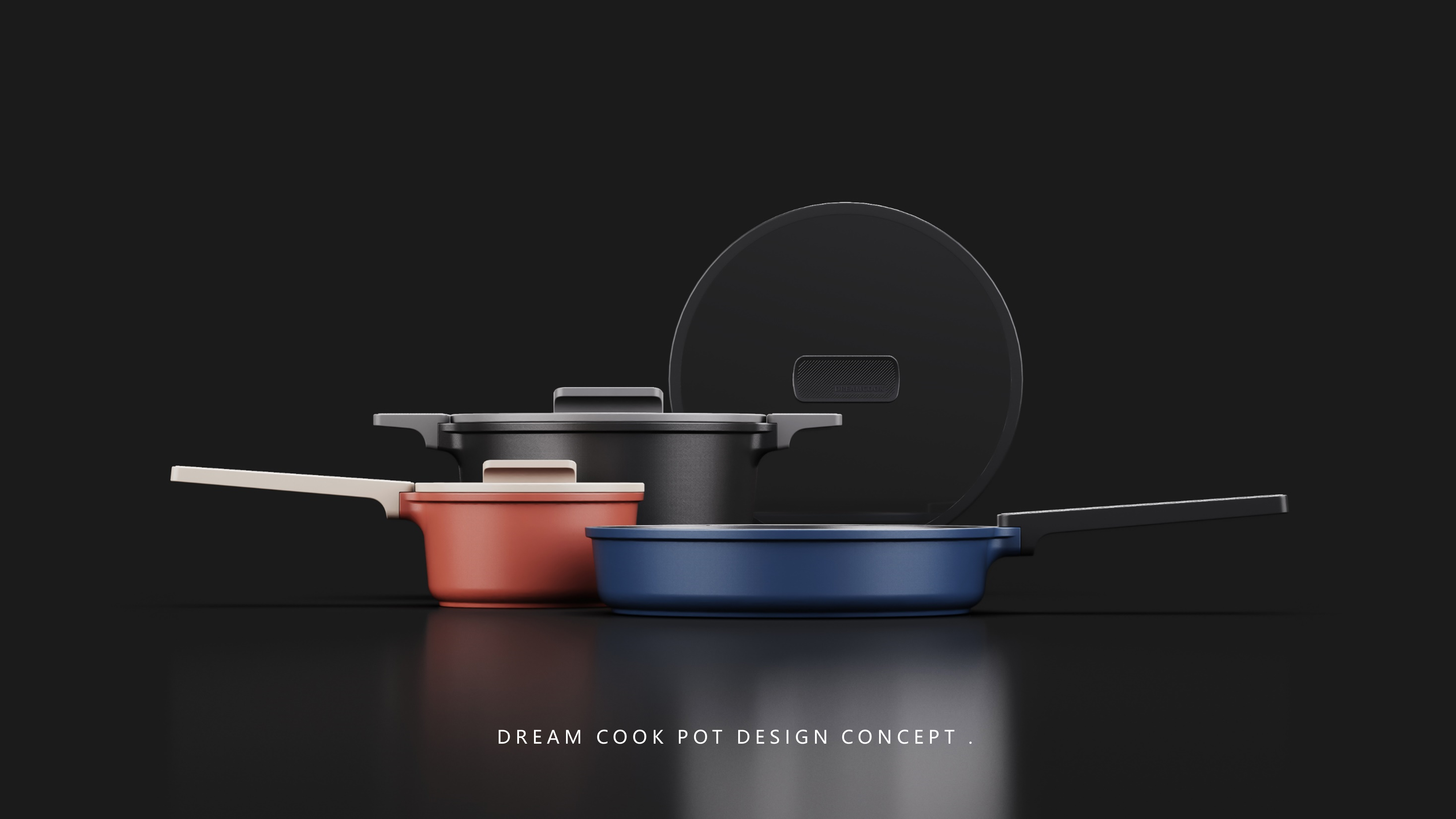 Pot design，cookware，Appearance design，Structural design，non-stick cookware，Cast aluminum pan，pot，