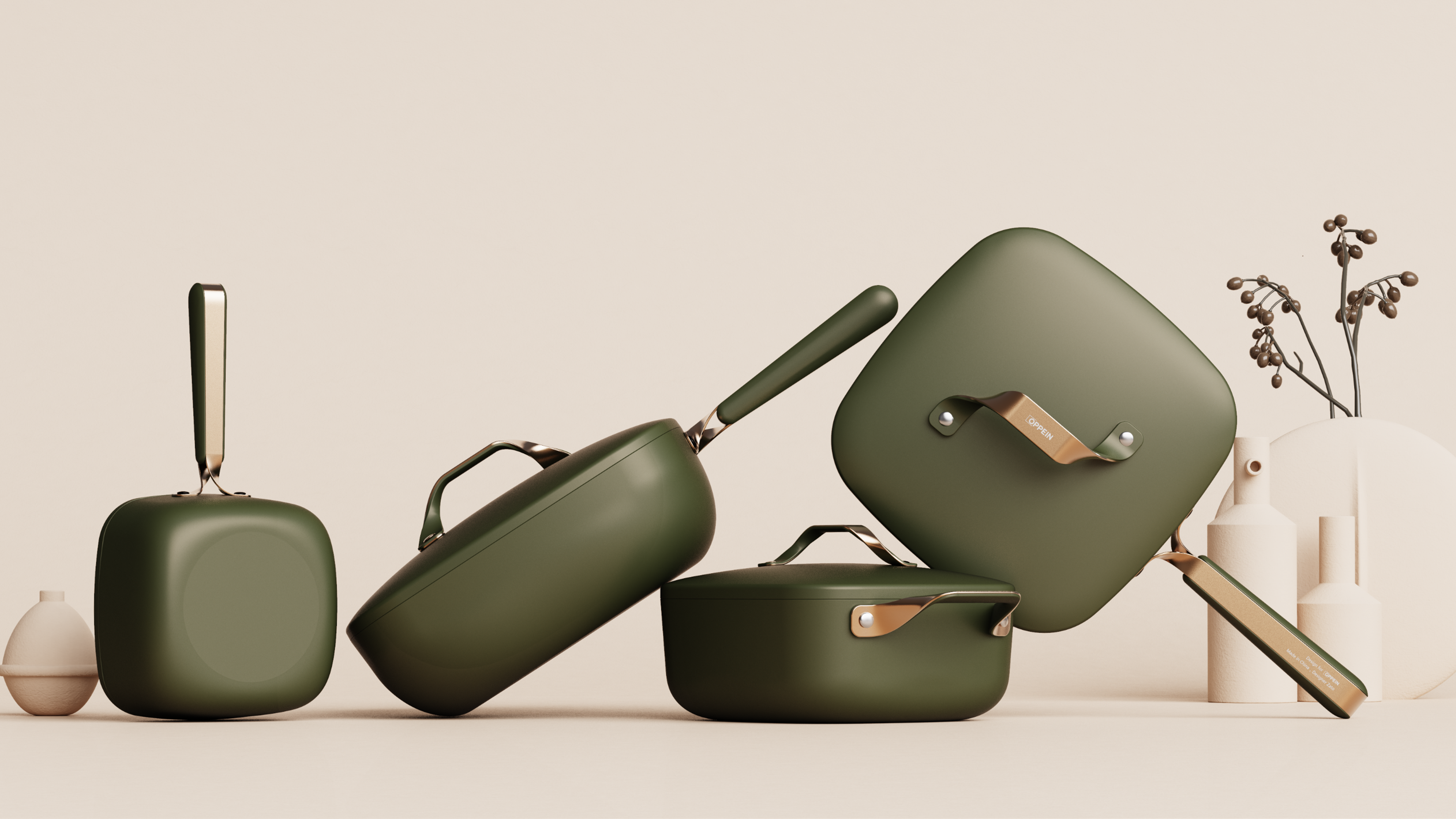 Pot design，cookware，Aluminum pot，Soup pot，Wok，pot，Appearance design，non-stick cookware，