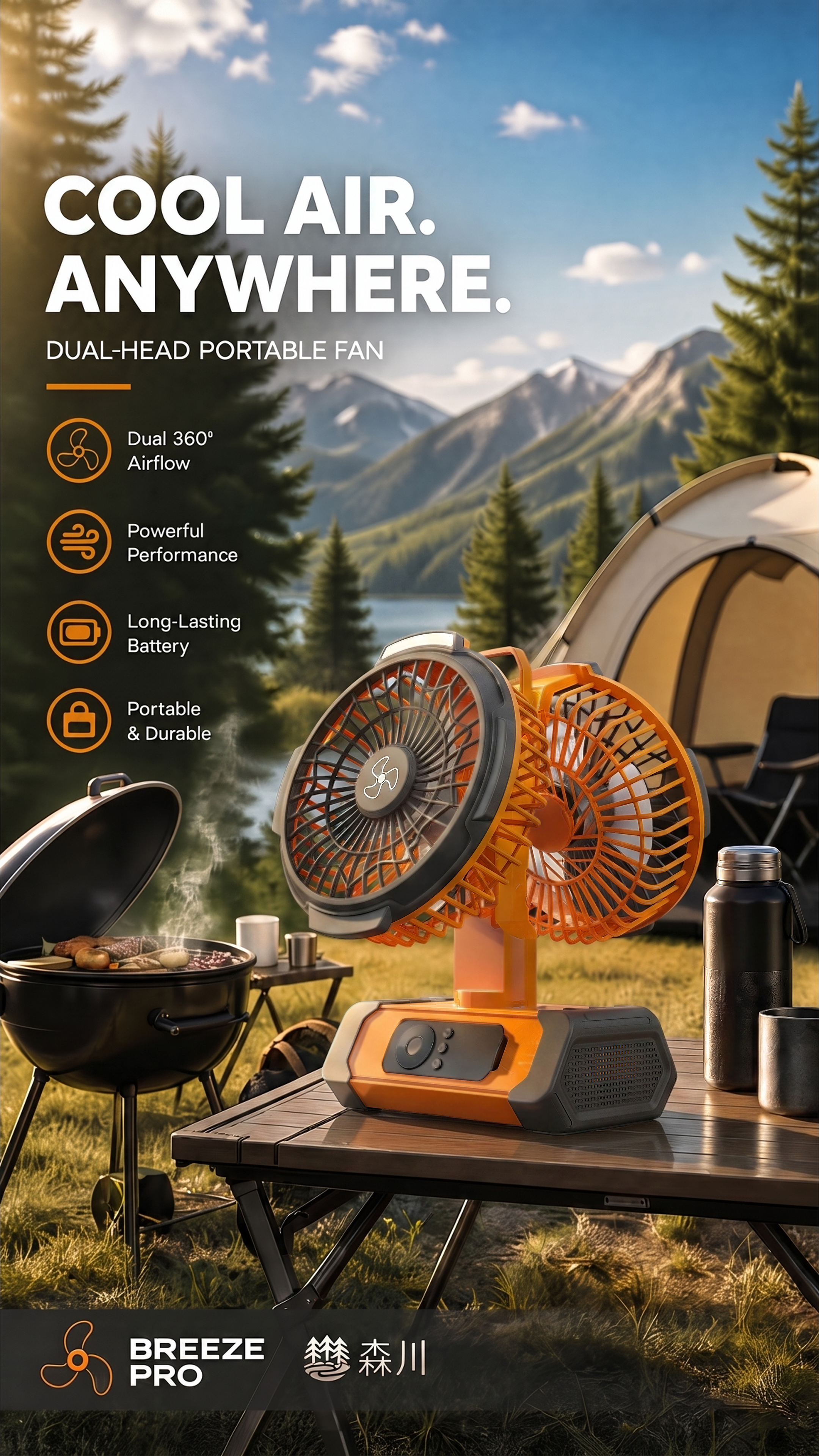 industrial design，product design，outdoors，Picnic，Fan，