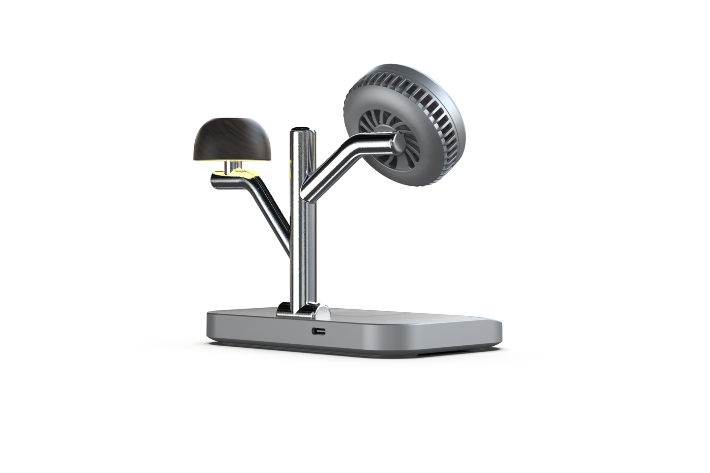 Wireless night light alarm clock desktop ornaments，