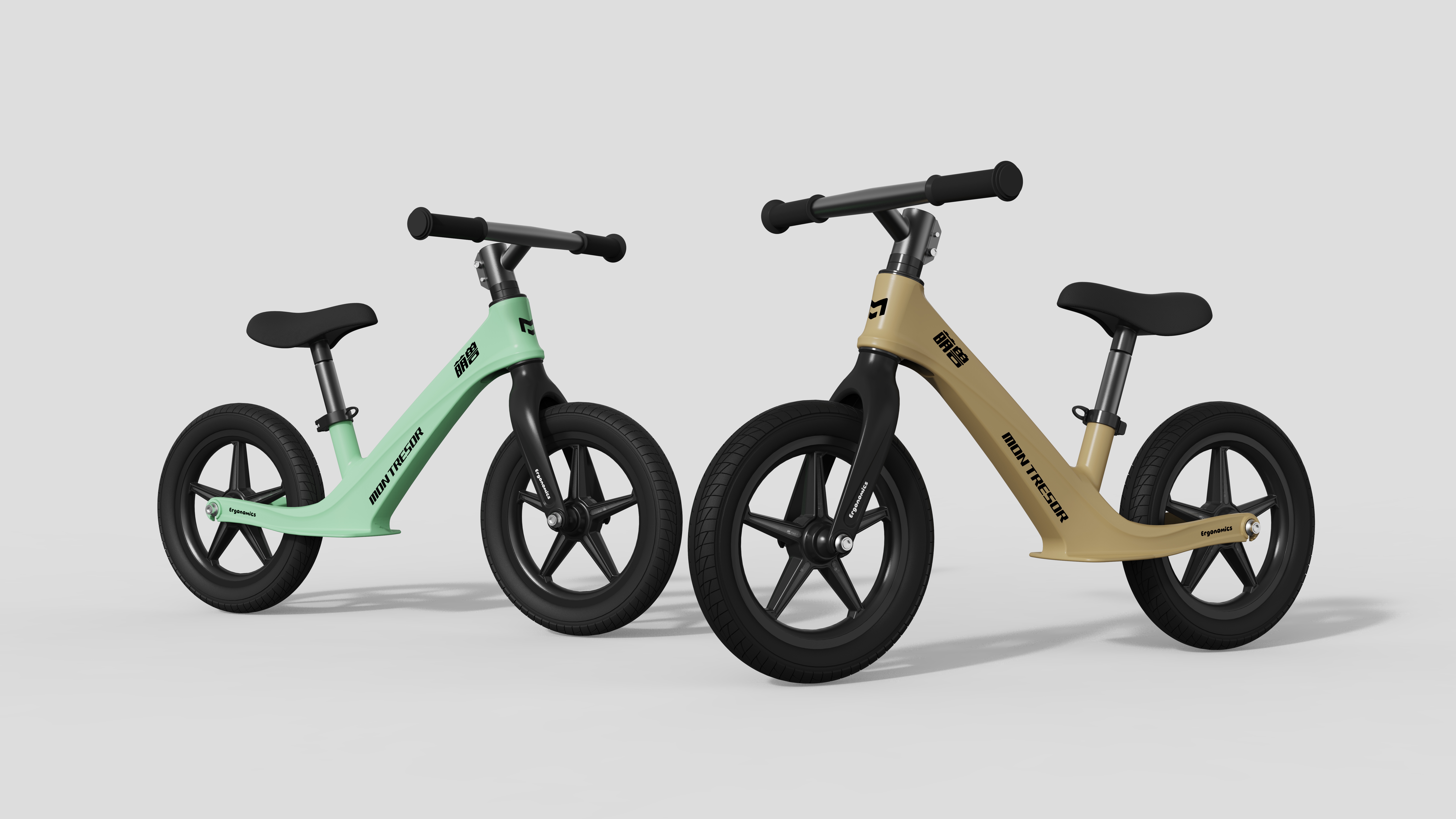 Balance car，Children's products，Stroller，Magnesium alloy balance car，product design，