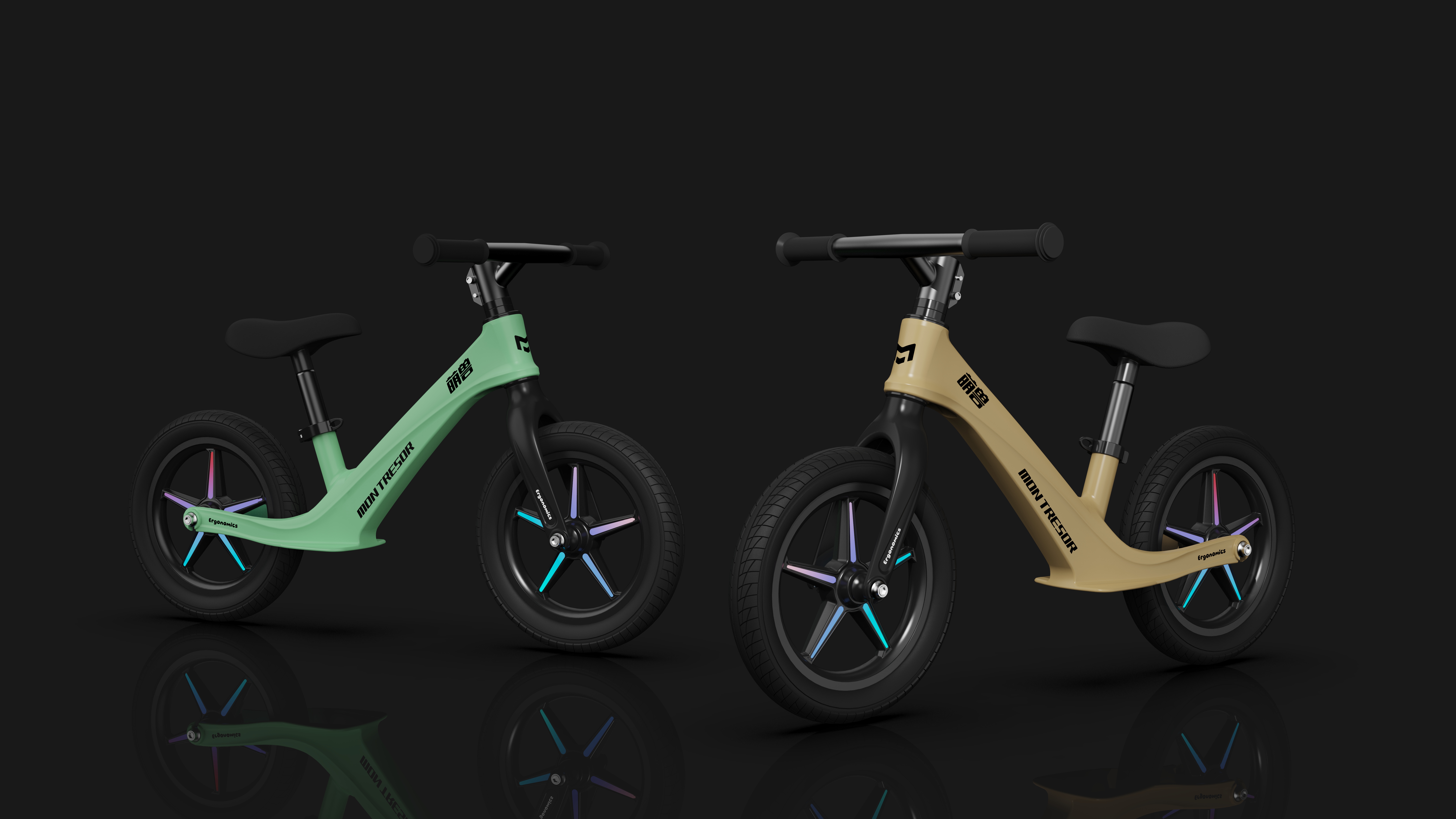 Balance car，Children's products，Stroller，Magnesium alloy balance car，product design，