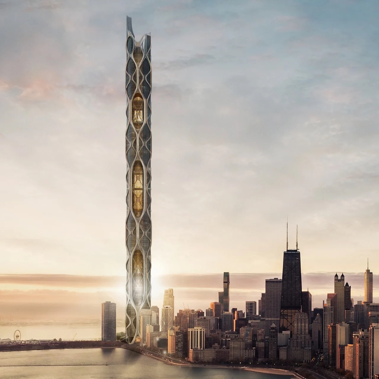 Vertical Farm Skyscraper，Architecture，environmental design，ecological architecture，