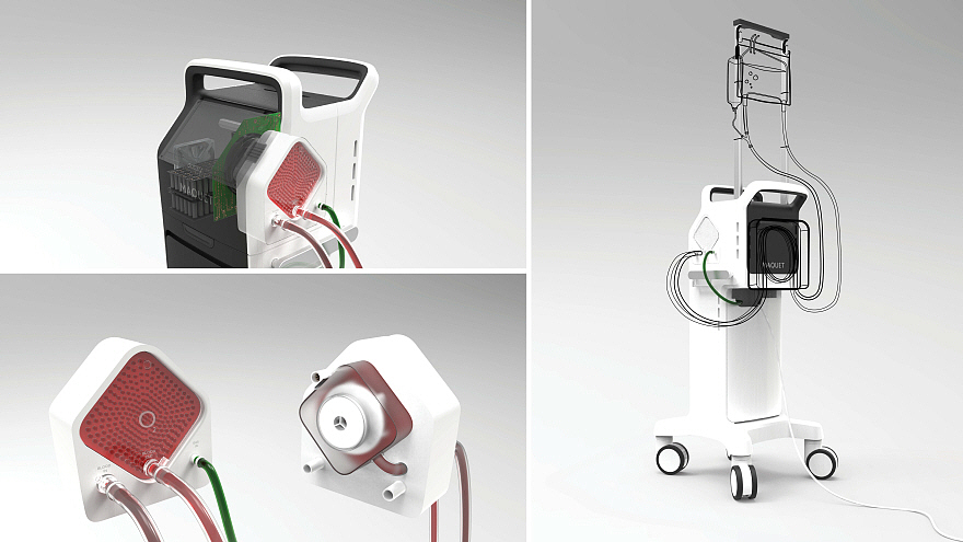 sketch，ECMO，nursing，Small，white，medical care，respiratory failure，Artificial lung，