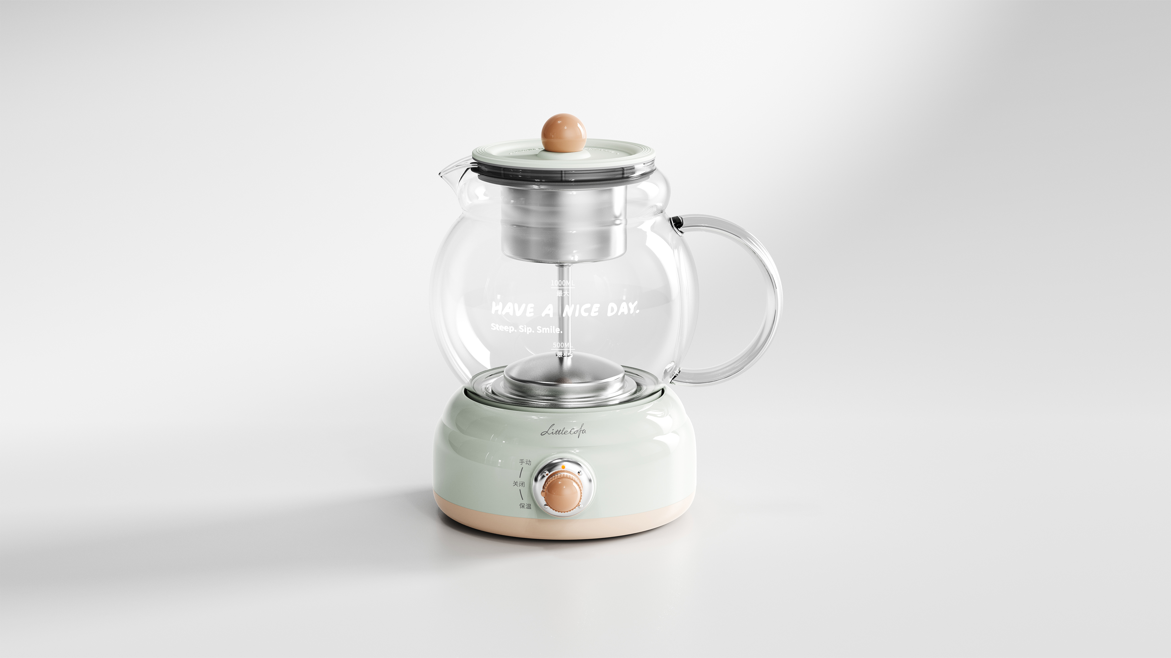 industrial design，product design，household electrical appliances，Tea cooker，Health pot，