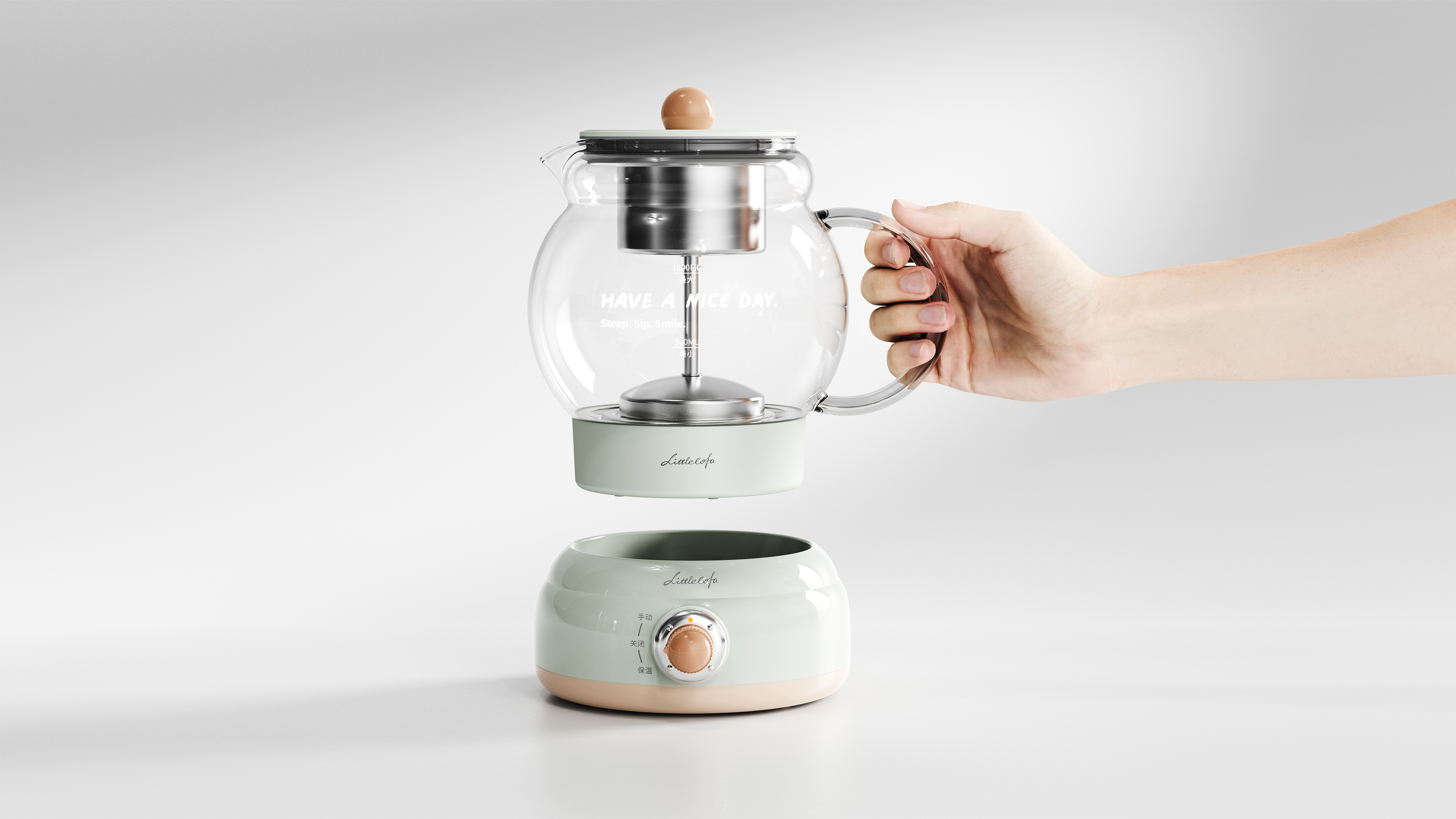 industrial design，product design，household electrical appliances，Tea cooker，Health pot，