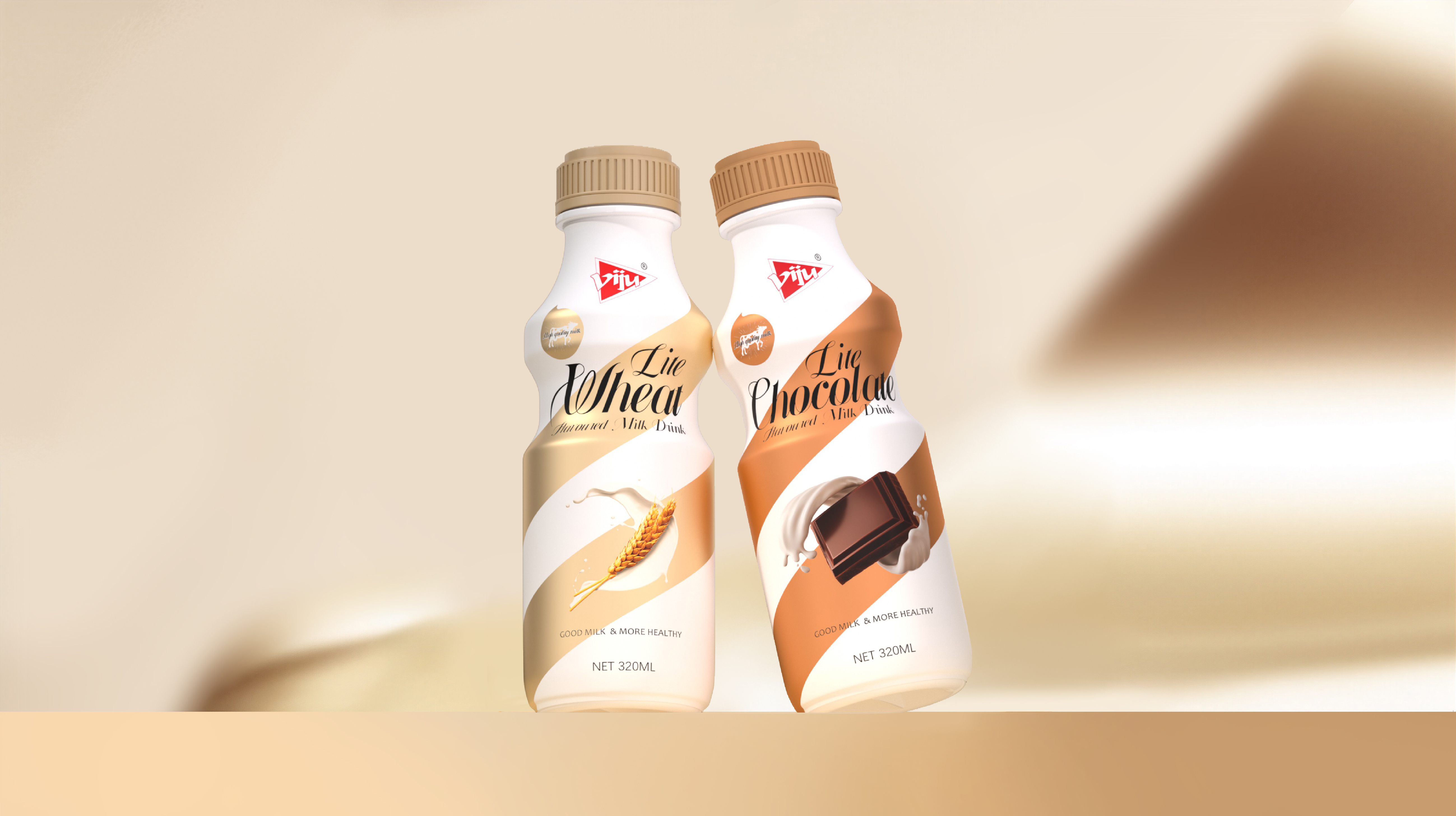 VIJU only for a long time，beverage packaging，Packaging technology，Flavor milk，Beverage packaging，fresh，senior，Bottle design，