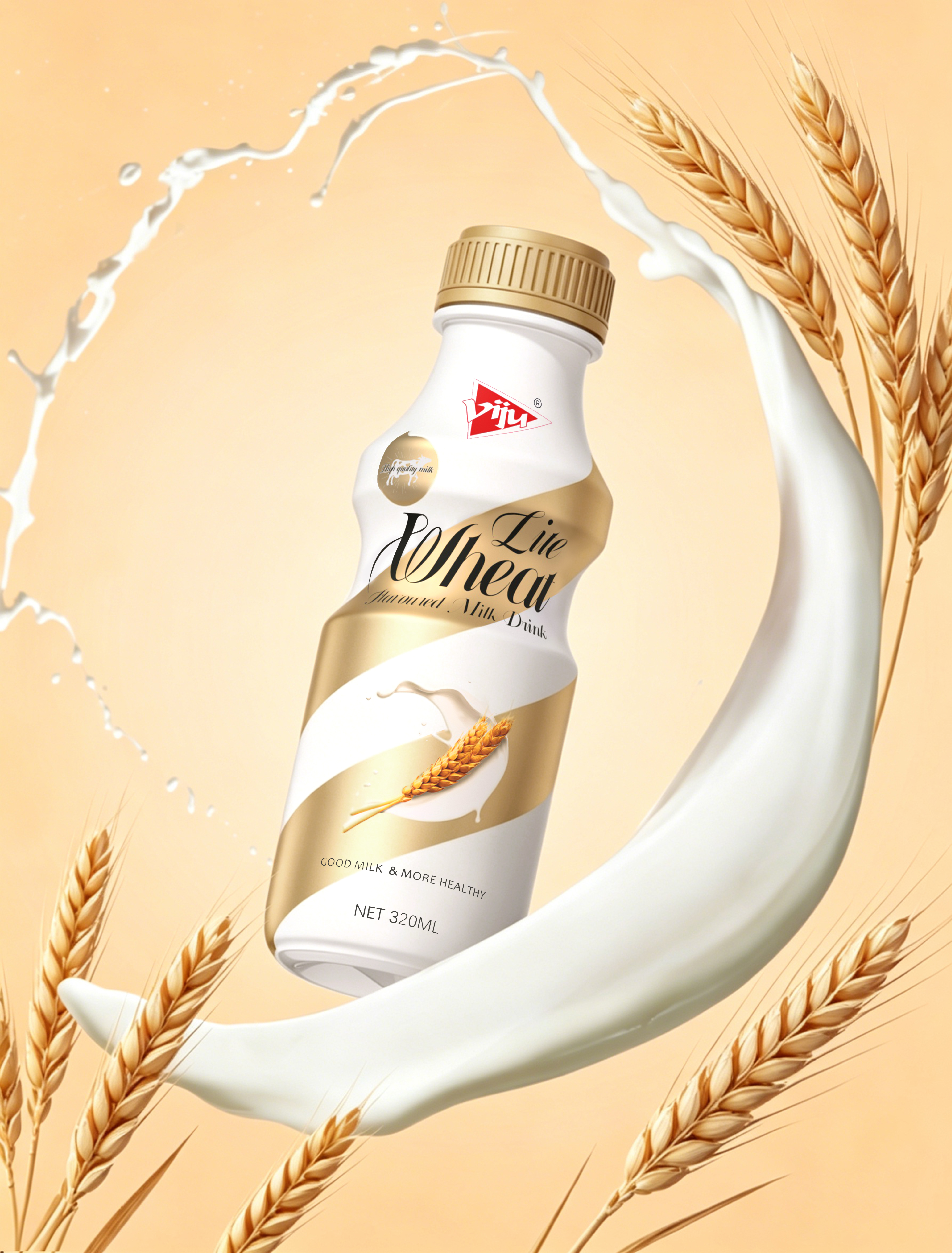 VIJU only for a long time，beverage packaging，Packaging technology，Flavor milk，Beverage packaging，fresh，senior，Bottle design，