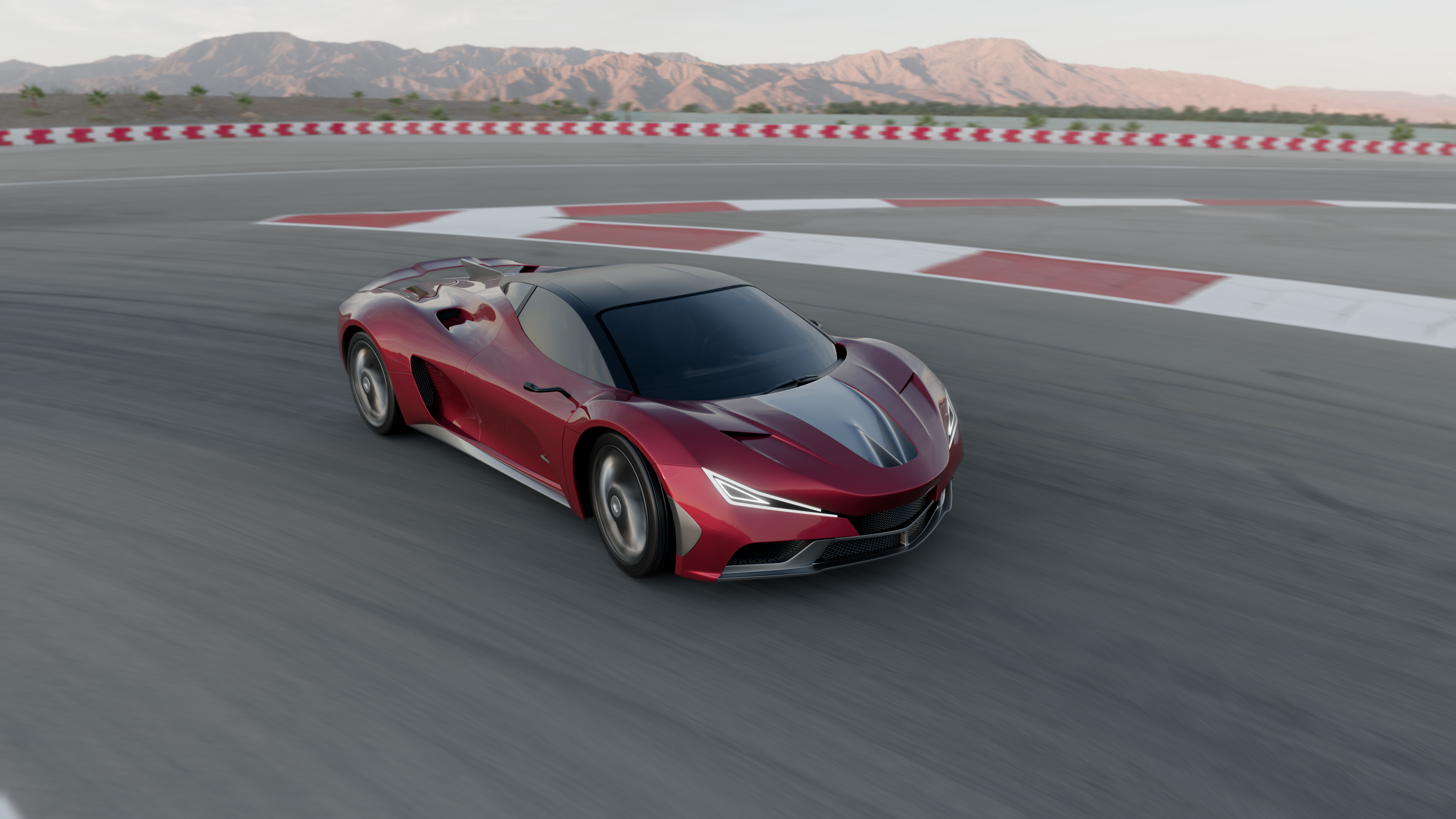 Super run，Sports car，streamline，