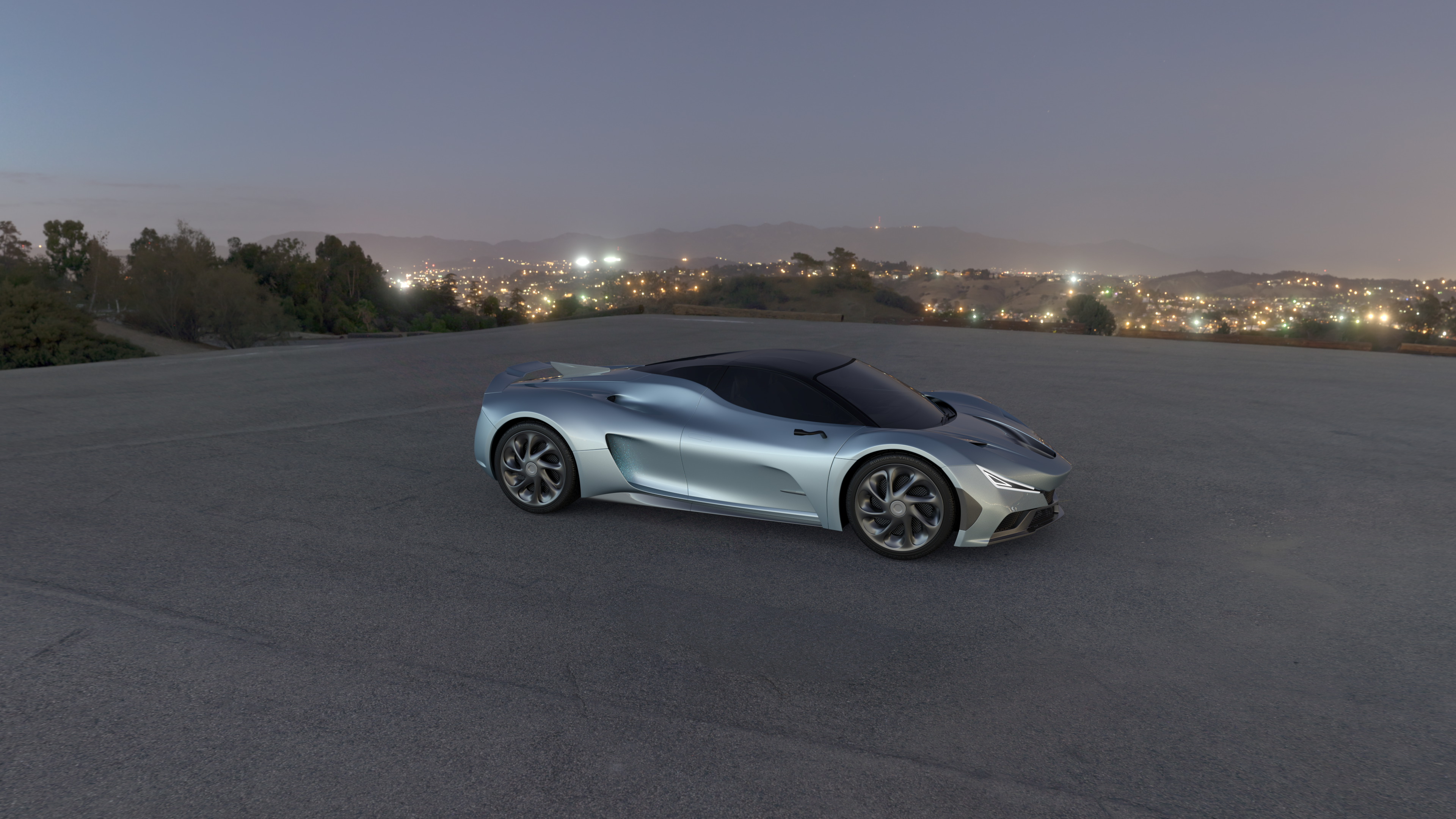 Super run，Sports car，streamline，