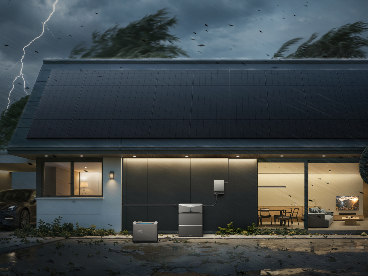 AnkerSOLIXE10，Household standby power supply，Photovoltaic energy storage，UL certification outdoor energy storage，