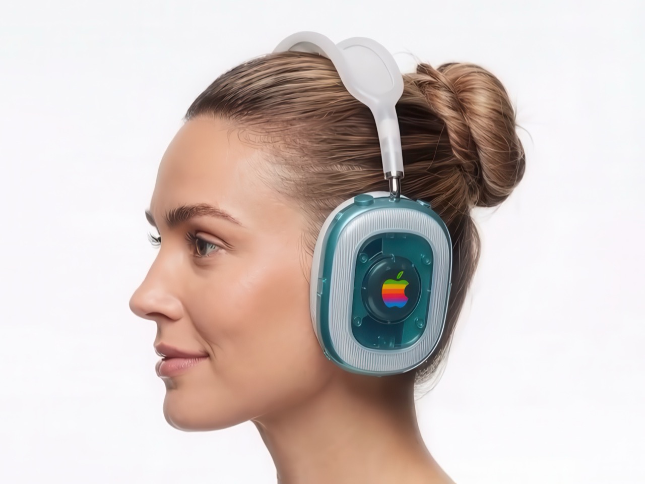 AirPods Max，Retro Technology，translucent，Bondi Blue，Saffy Creatives，