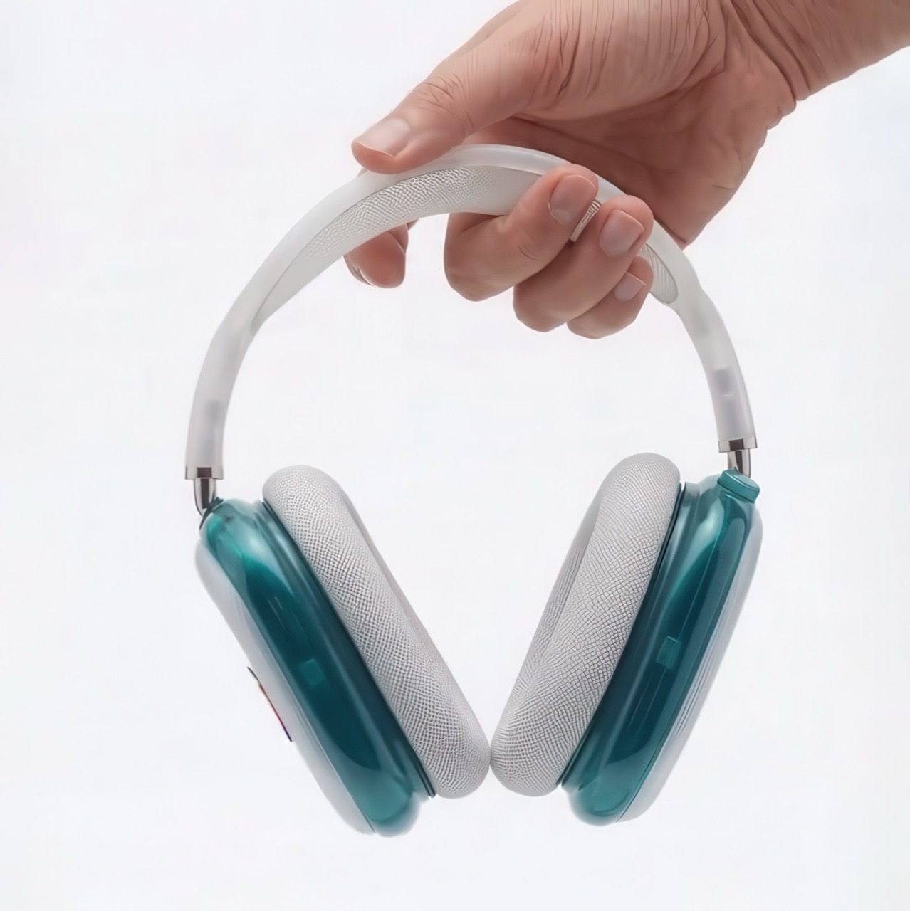 AirPods Max，Retro Technology，translucent，Bondi Blue，Saffy Creatives，
