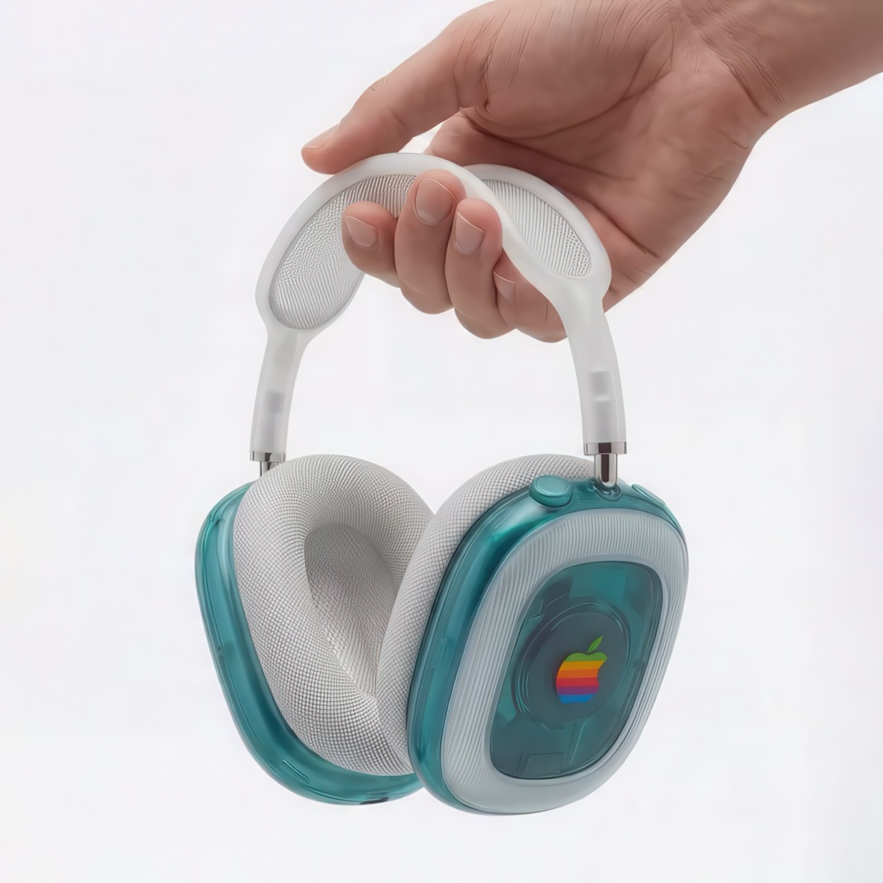 AirPods Max，Retro Technology，translucent，Bondi Blue，Saffy Creatives，