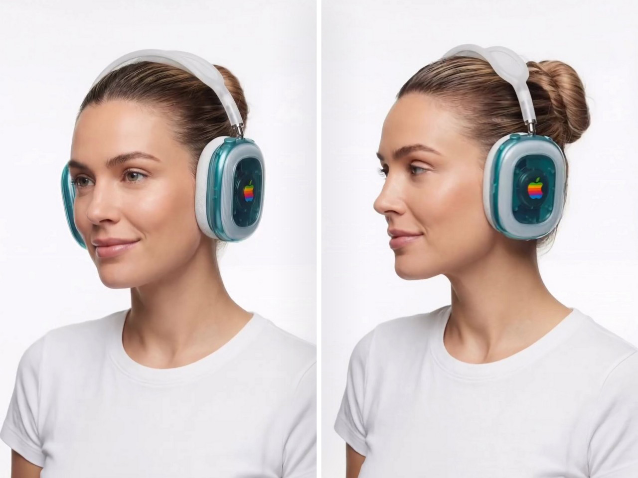 AirPods Max，Retro Technology，translucent，Bondi Blue，Saffy Creatives，