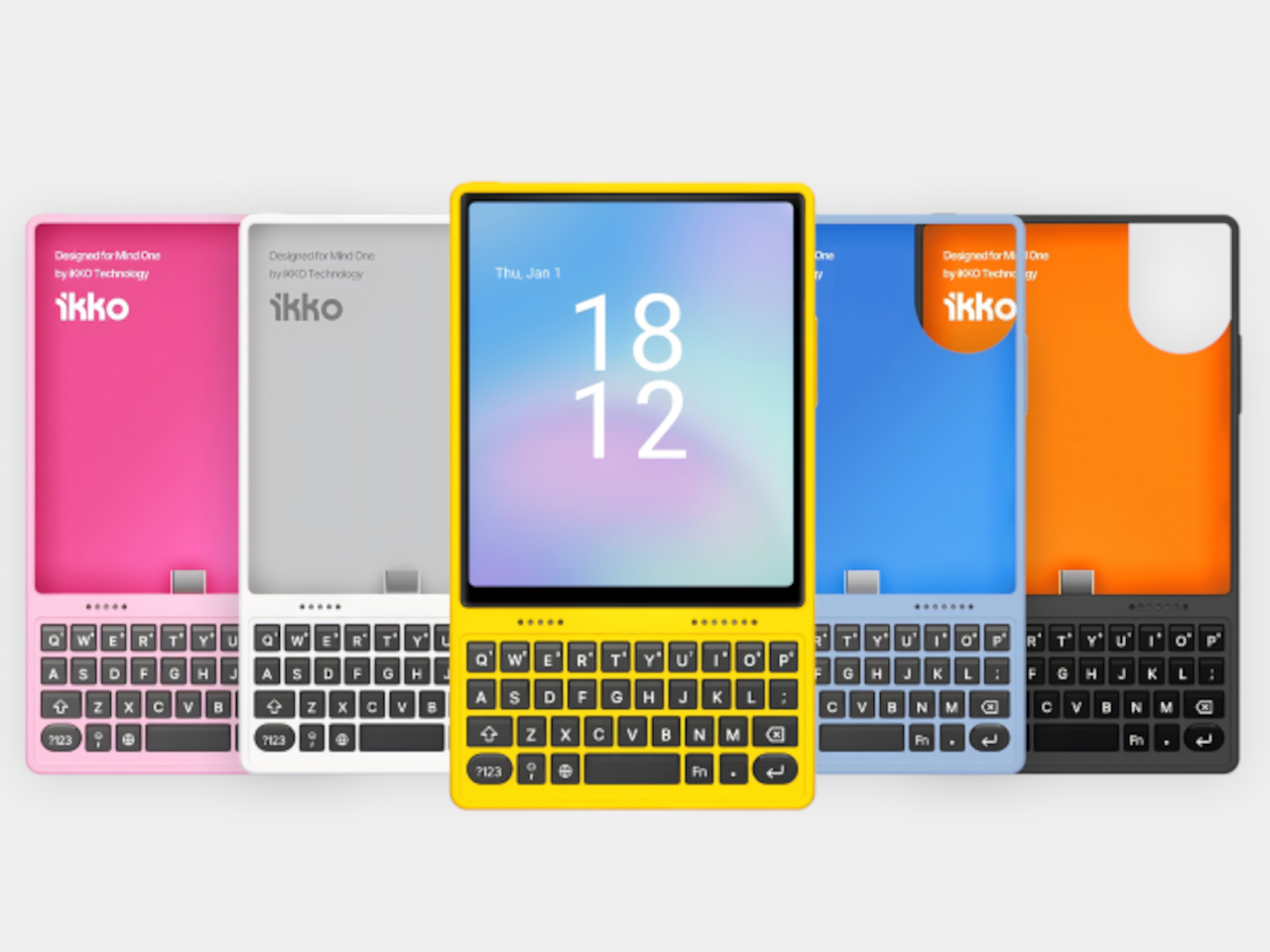 iKKO MindOne，Physical Keyboard，QWERTY Keyboard，Snap-In Case，