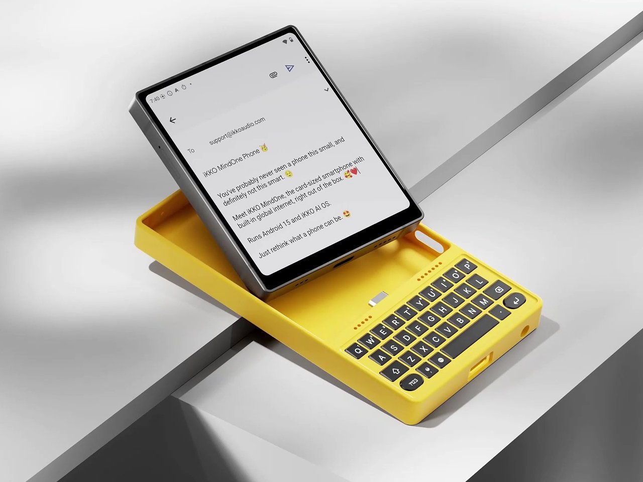 iKKO MindOne，Physical Keyboard，QWERTY Keyboard，Snap-In Case，