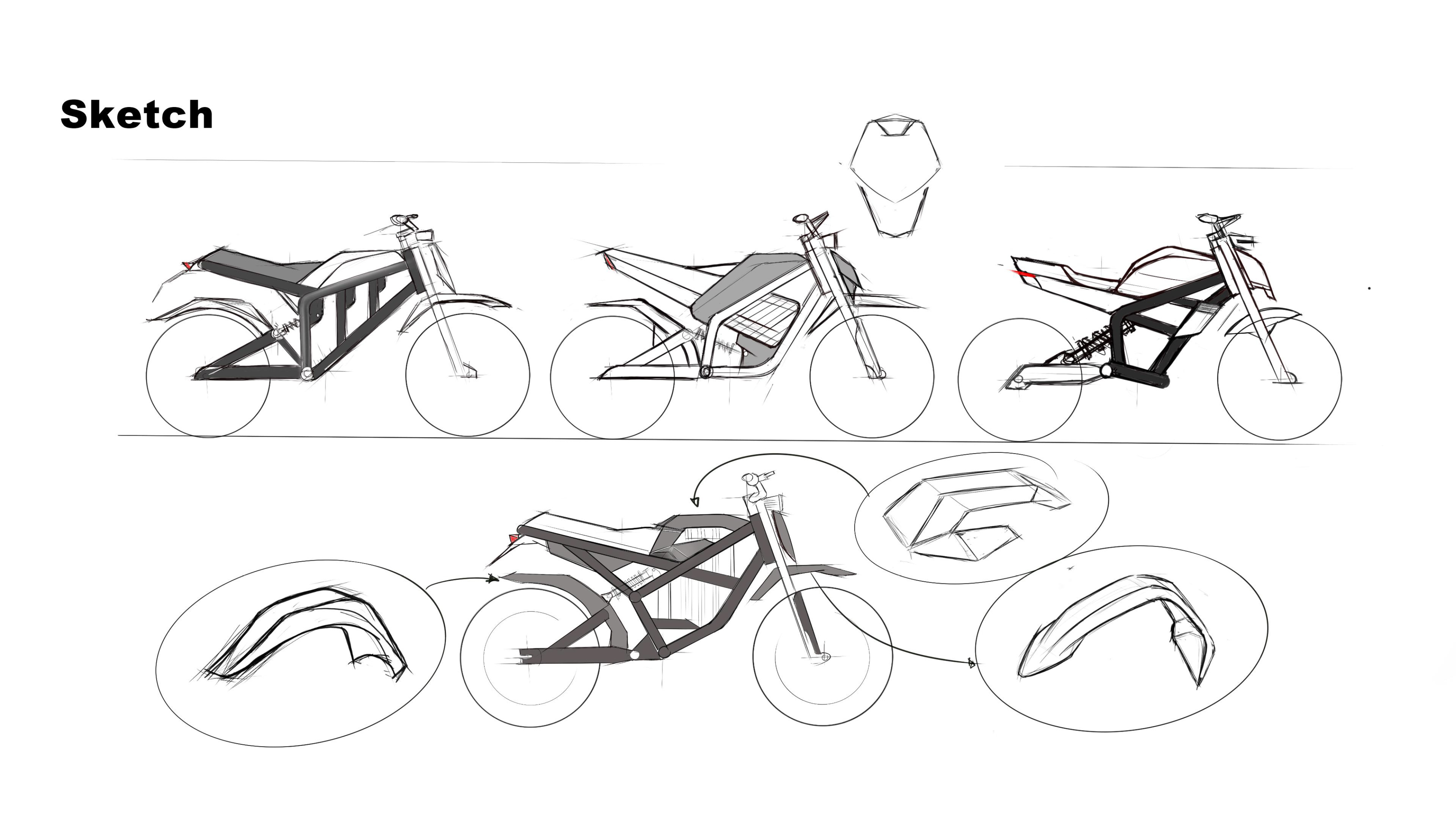 Electric bicycle，industrial design，rhinoceros，keyshot，