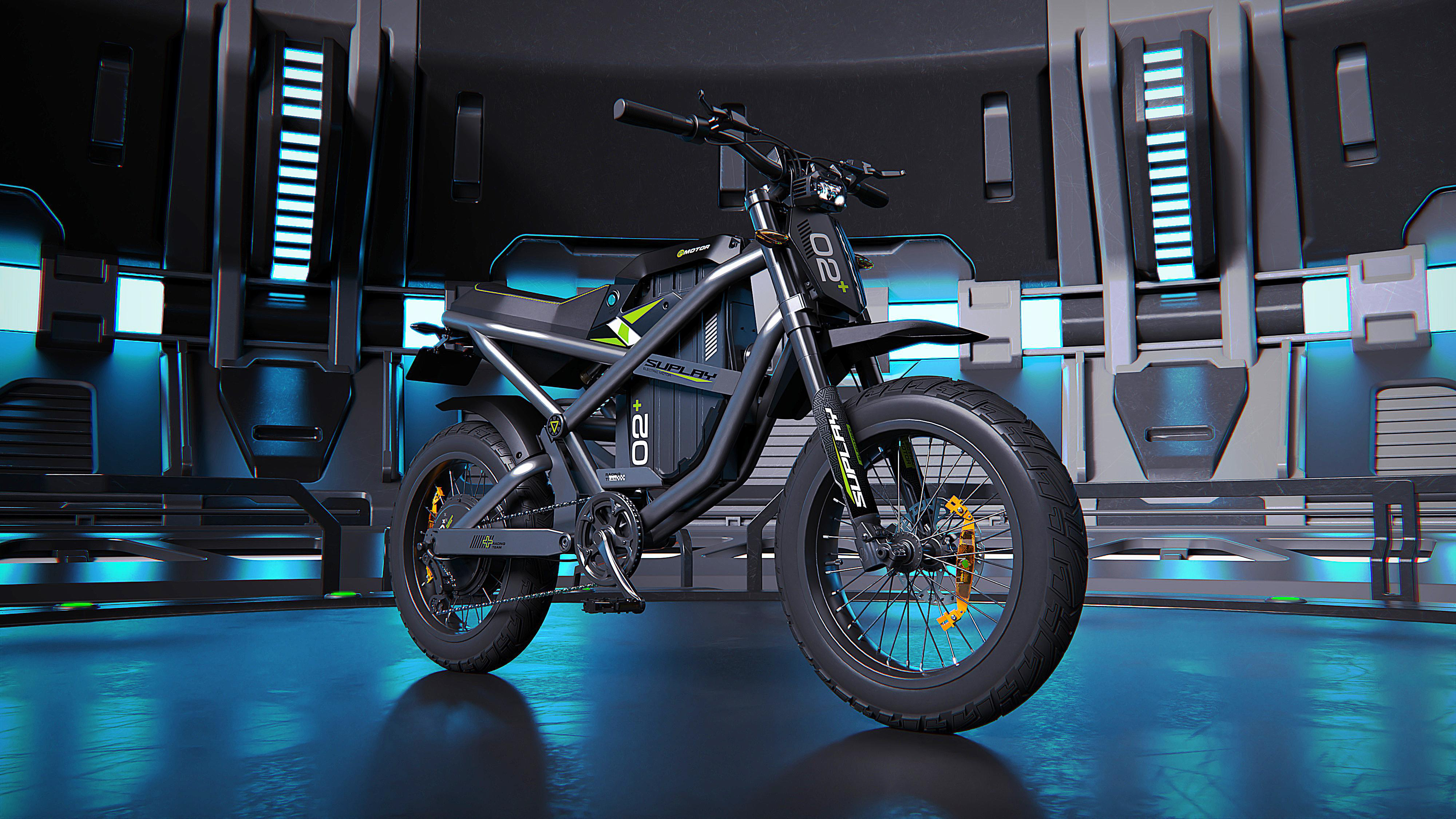 Electric bicycle，industrial design，rhinoceros，keyshot，