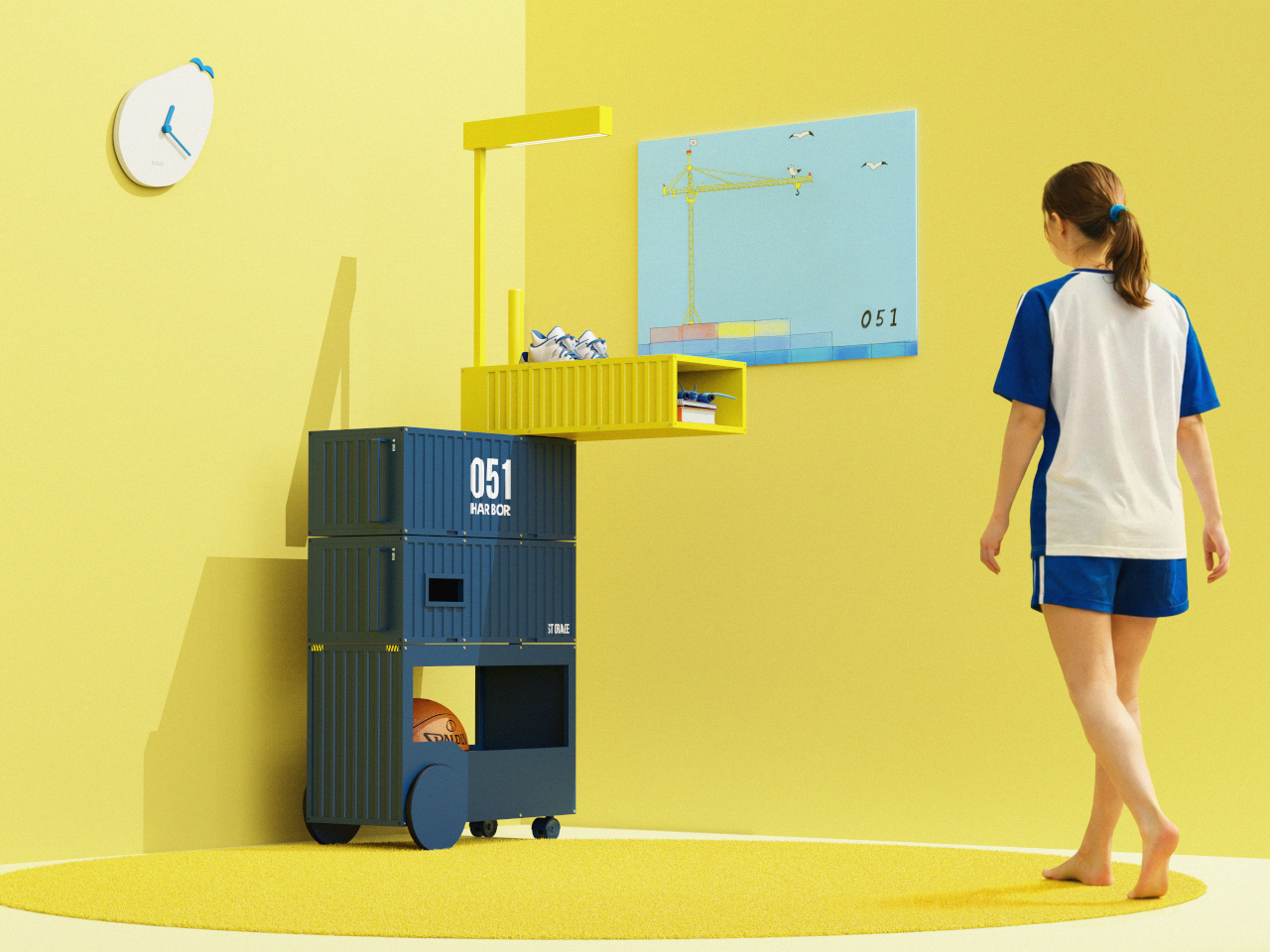Harbor 051，Storage cart，originality，Housewear & Furnishings，