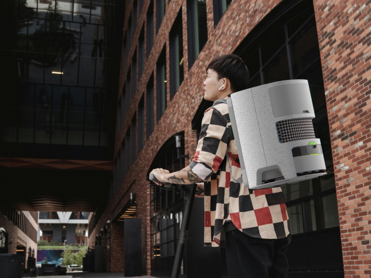 pulito，Commercial cleaning equipment，an electric appliance，Backpack cleaning robot，