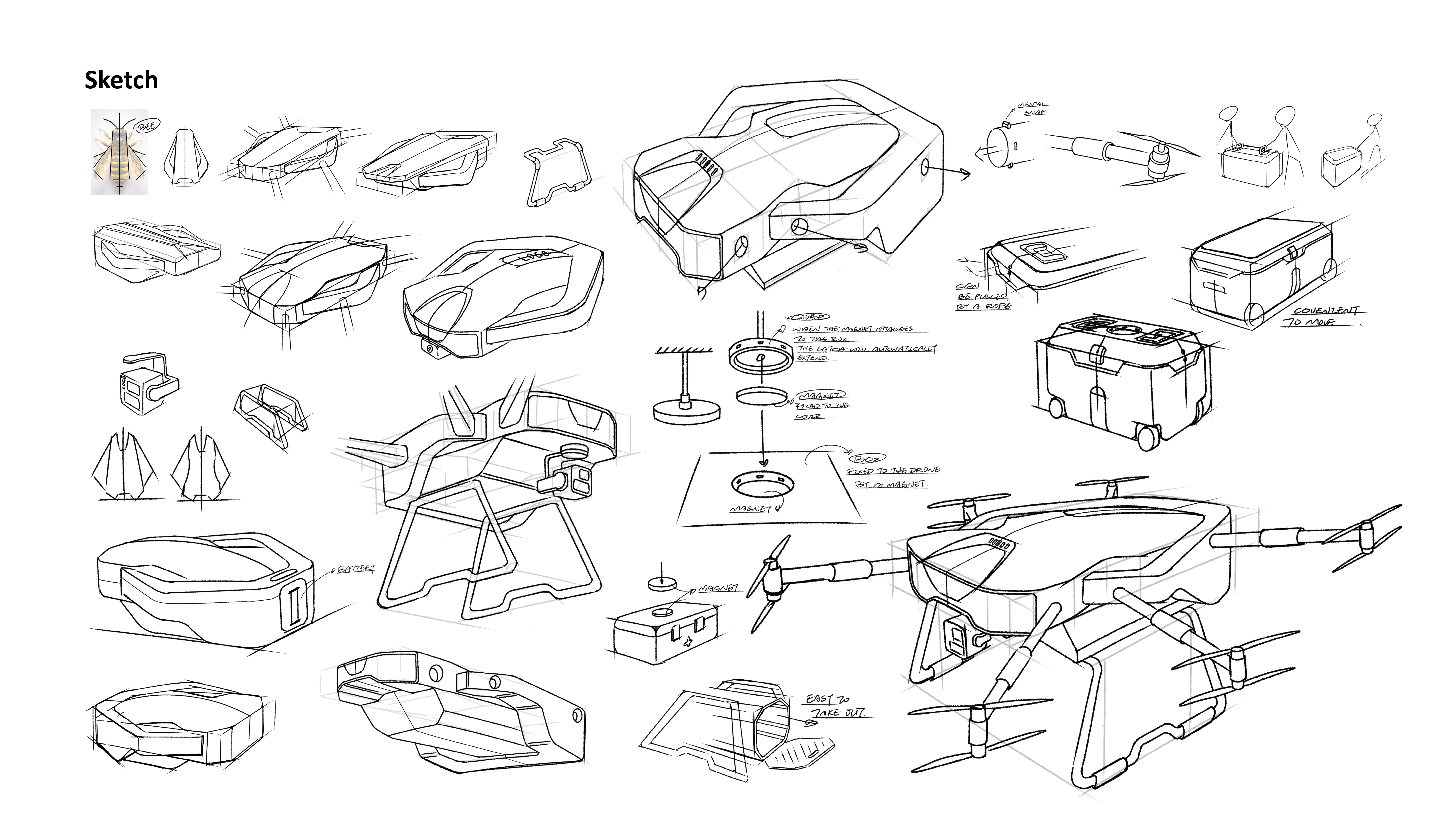 Transportation drone，product design，industrial design，UAV design，Rescue UAV，