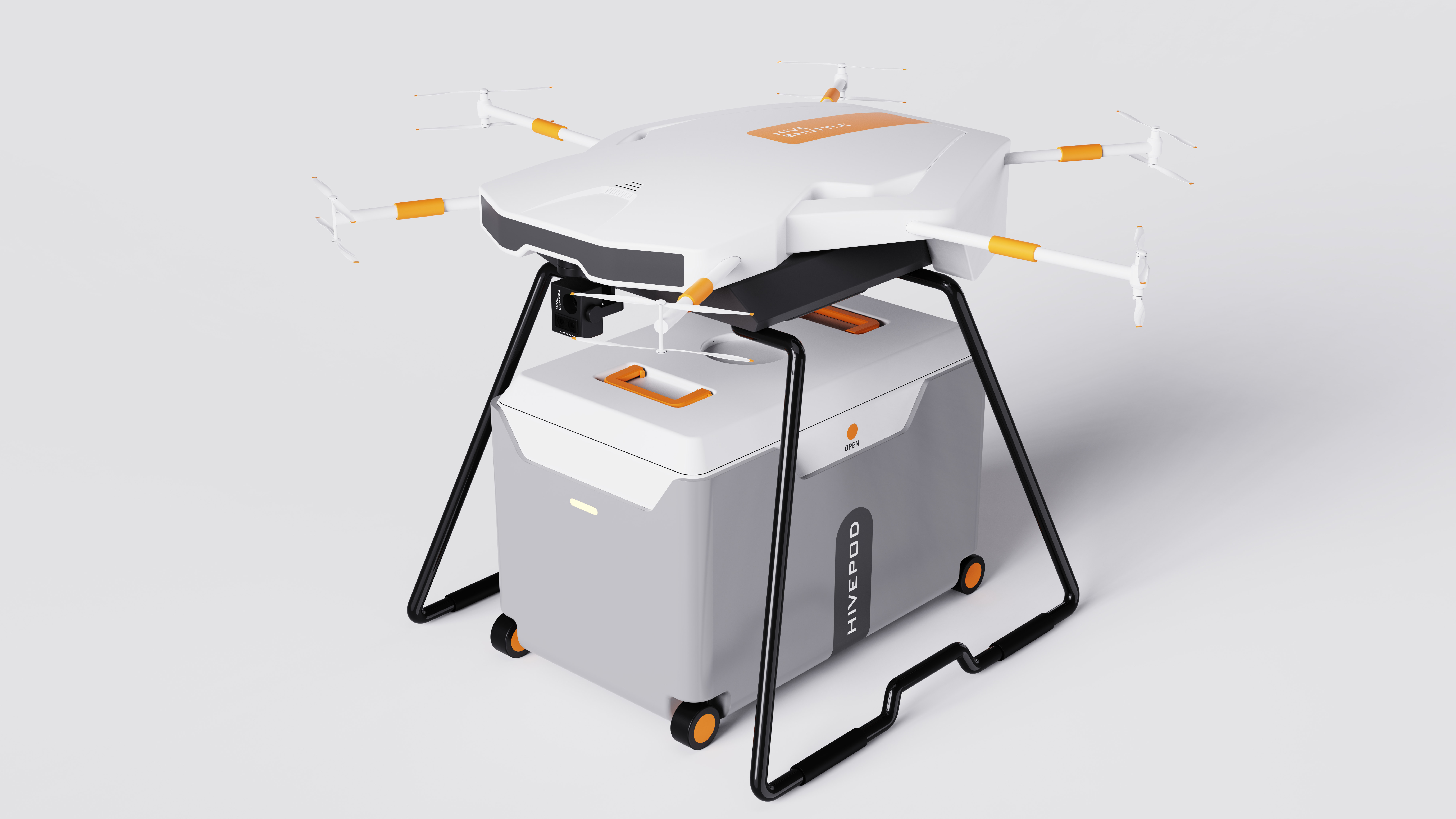 Transportation drone，product design，industrial design，UAV design，Rescue UAV，